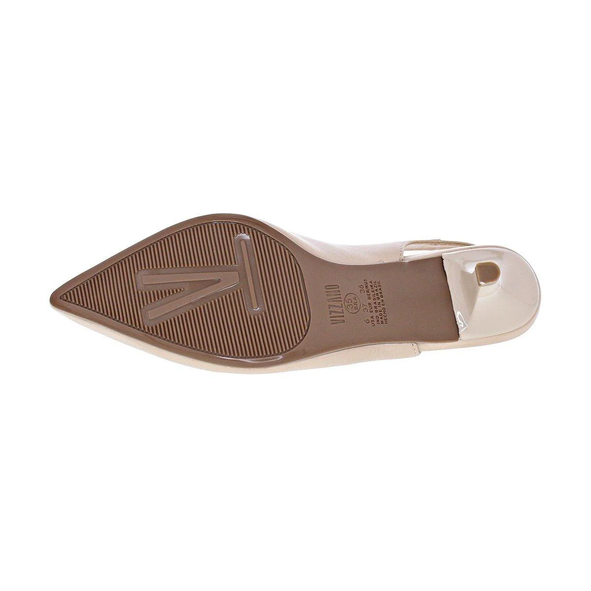 Vizzano 1122-806 Kitten Heel Slingback in Beige Napa - Image 4