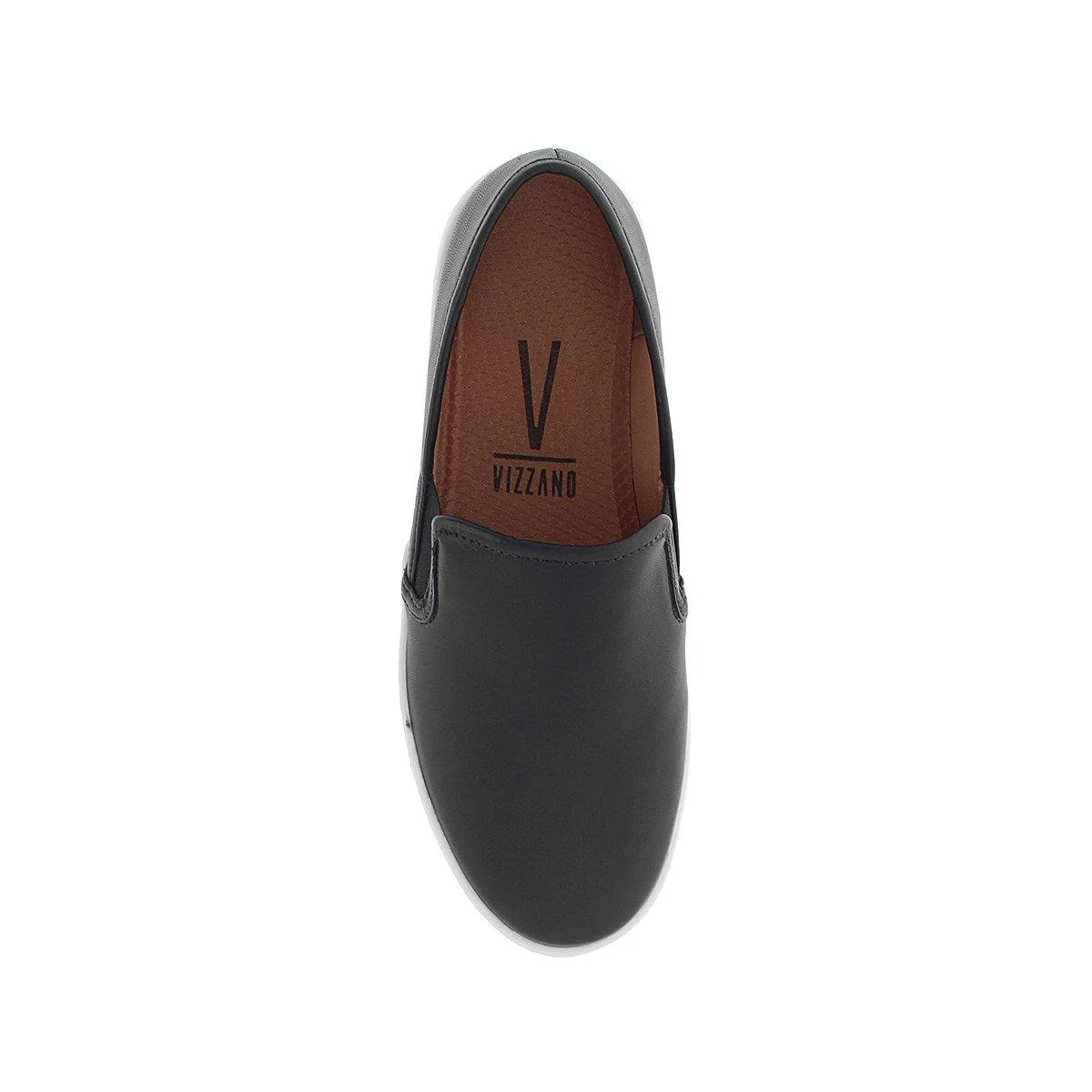 Vizzano 1214-200 White Sole Loafer in Black Napa - Image 3