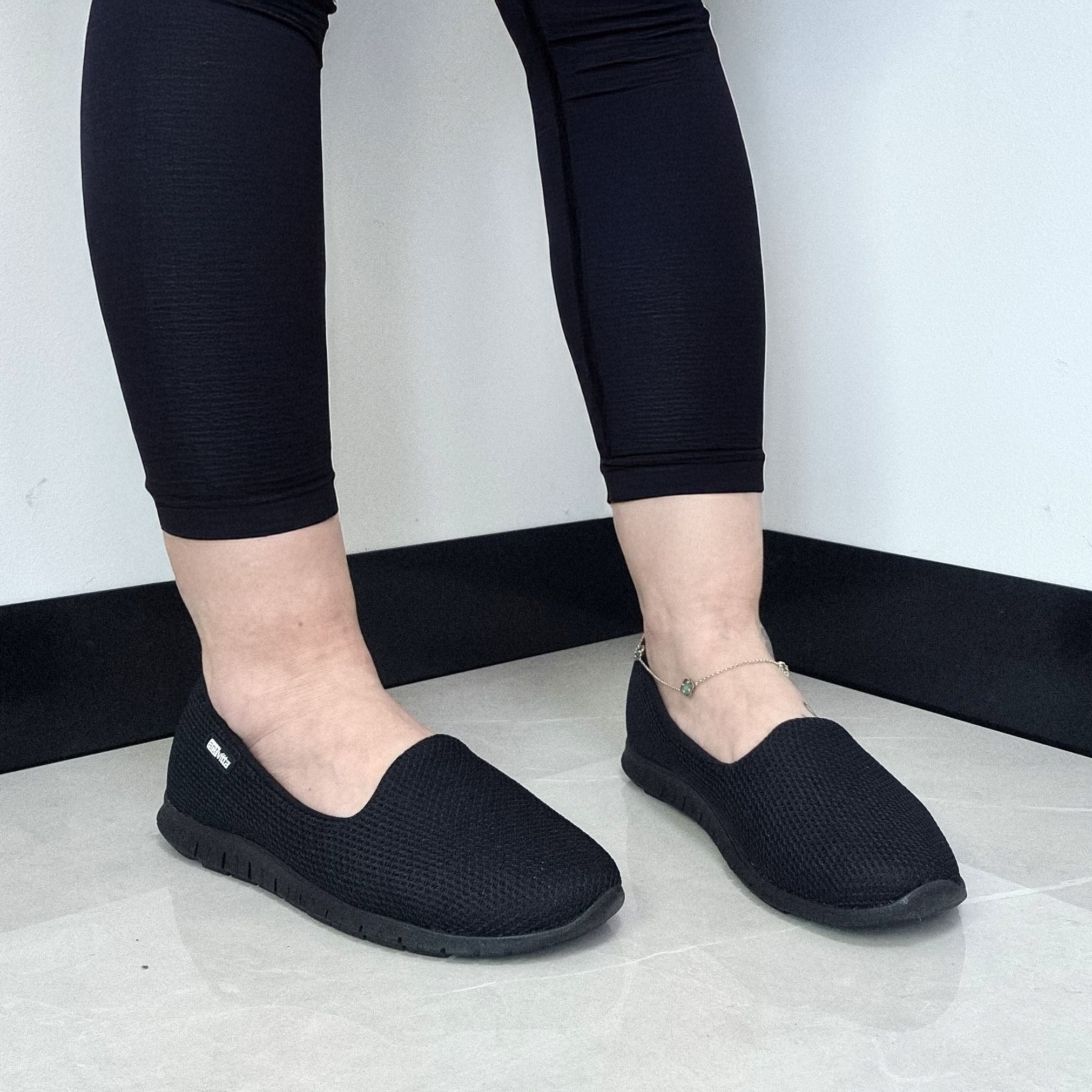 Actvitta 4202-500 Slip on Sneaker in Black - Image 4