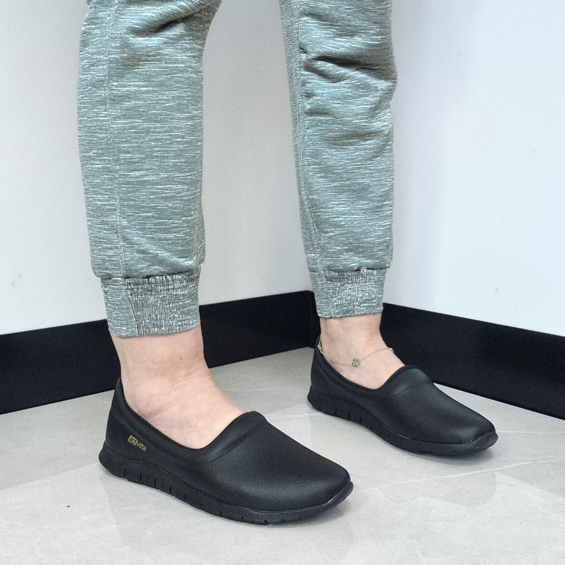 Actvitta 4202-547 Slip on Sneaker in Black - Image 2