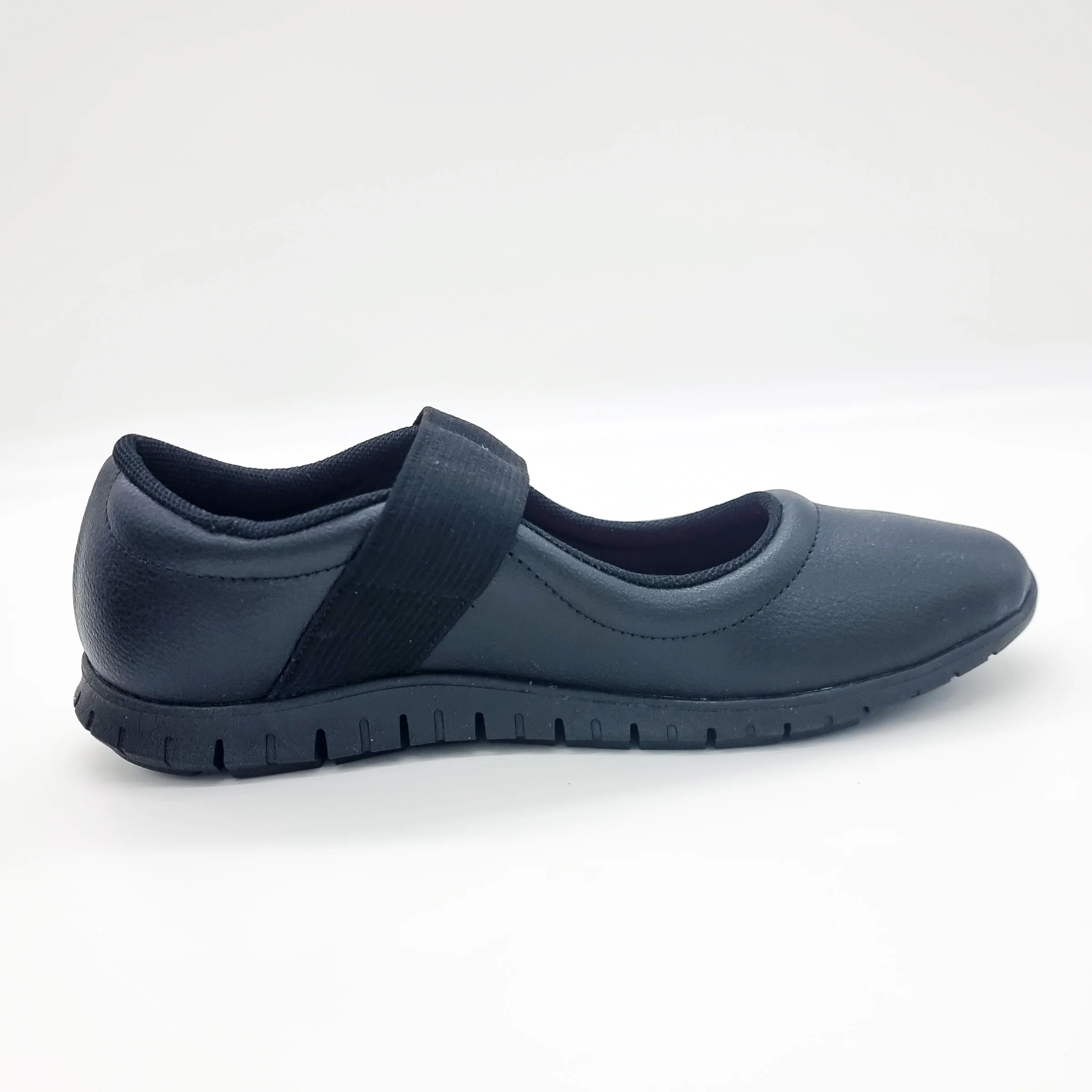 Actvitta 4202-549 Slip on Velcro Strap Sneaker in Black - Image 9