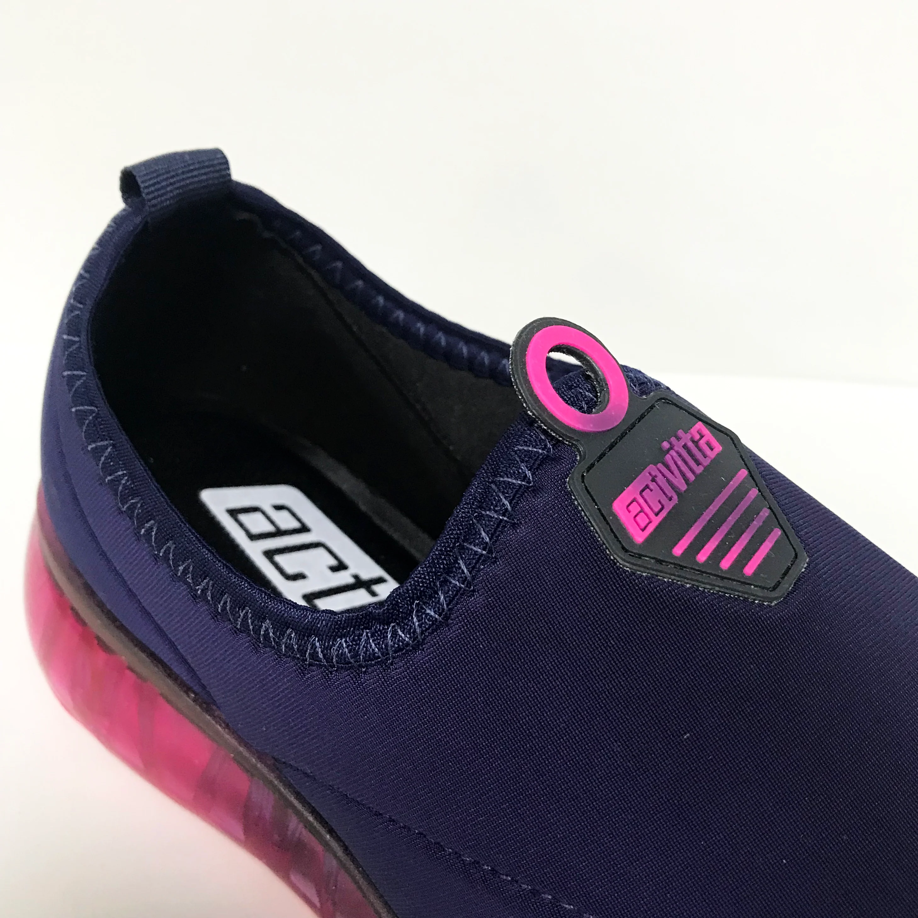 Actvitta 4215-604 Slip on Sneaker in Navy Lycra - Image 7