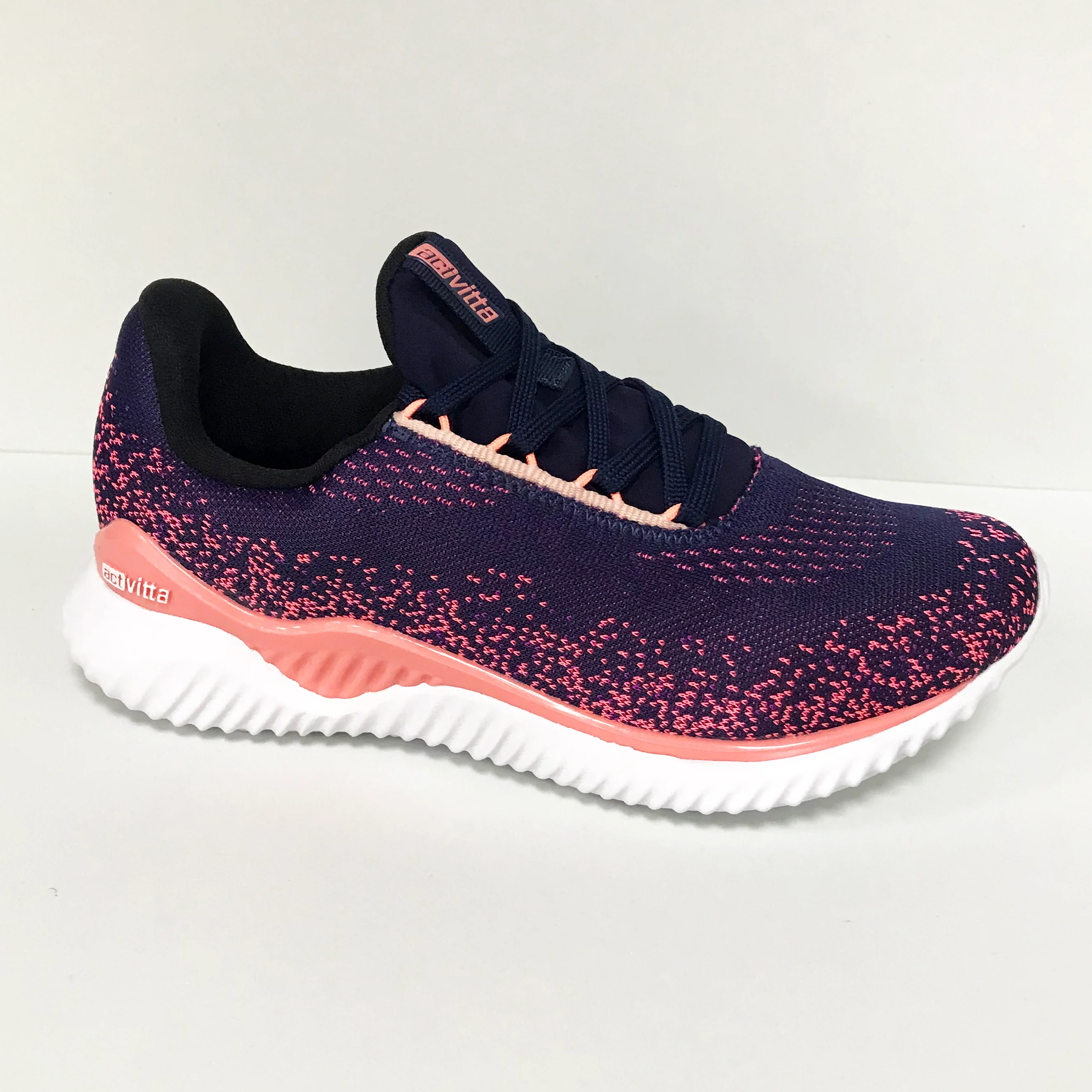 Actvitta 4802-101 Lace up Sneaker in Multi Navy - Image 2