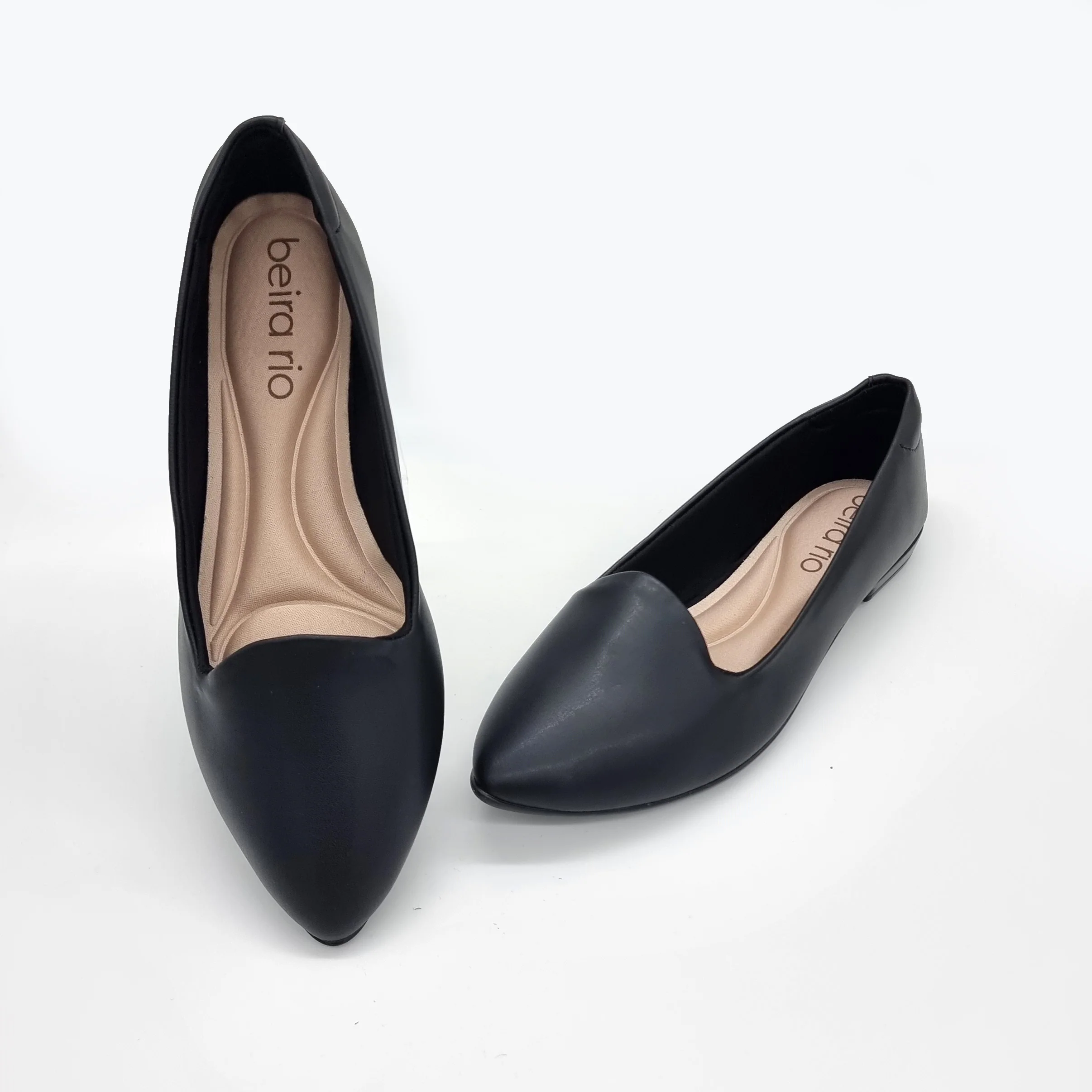 Beira Rio 4136-394 Flat Loafer in Black Napa - Image 5