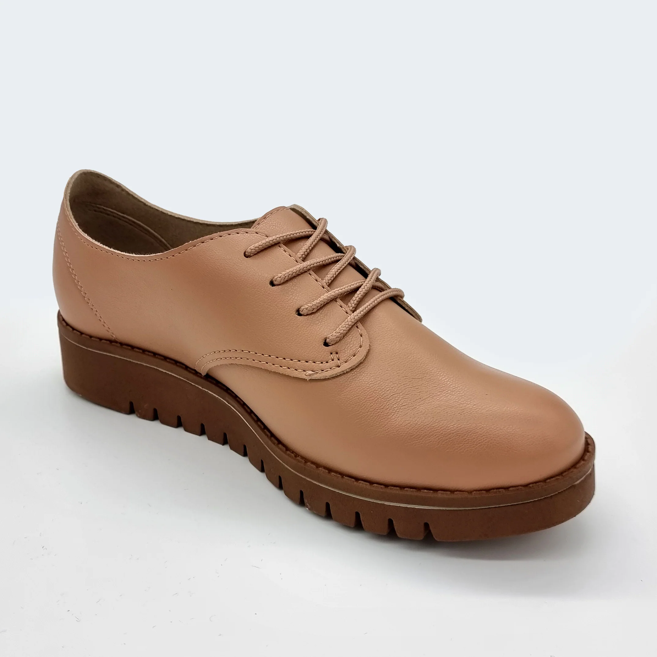 Beira Rio 4174-419 Brogue Flat in Nude - Image 8