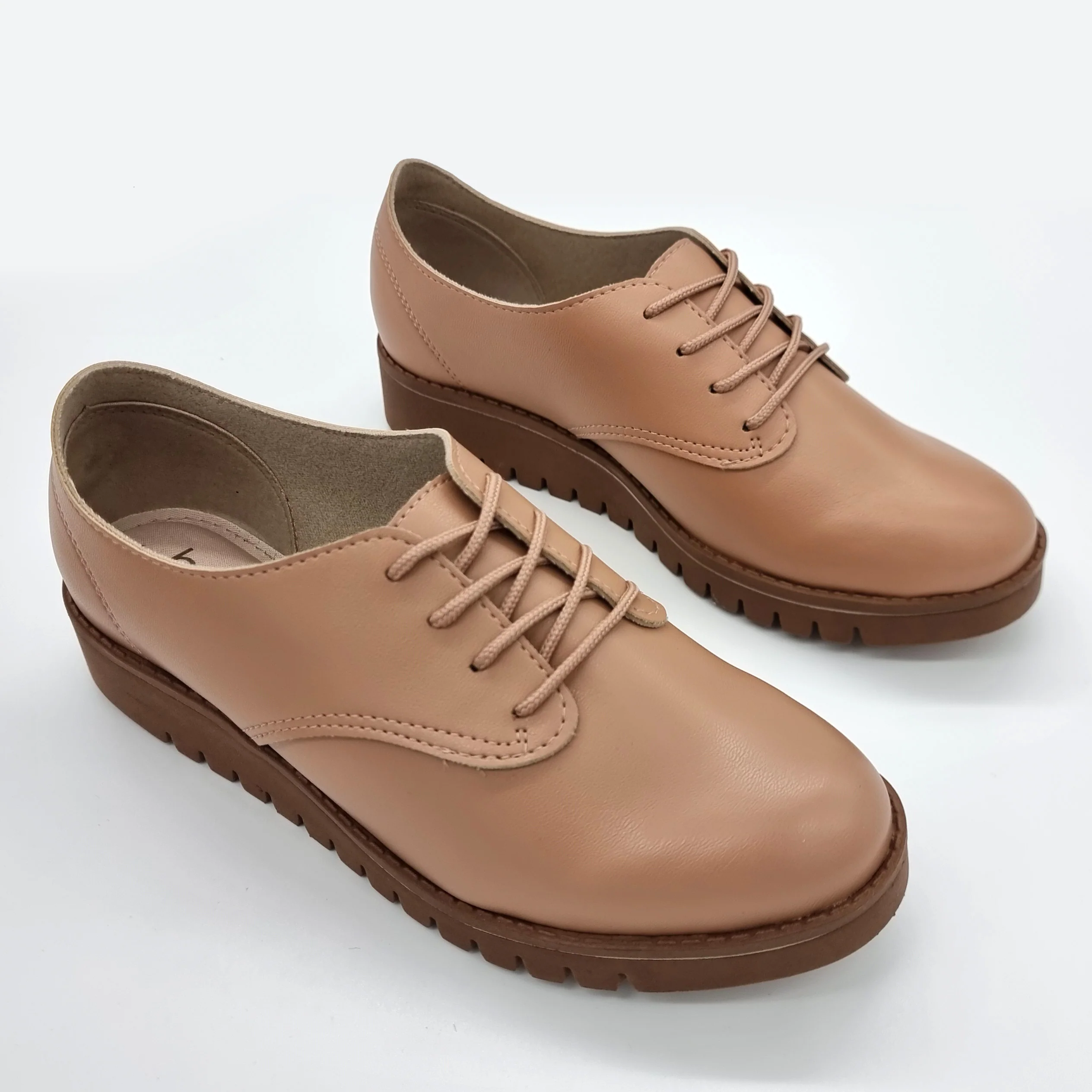 Beira Rio 4174-419 Brogue Flat in Nude - Image 9