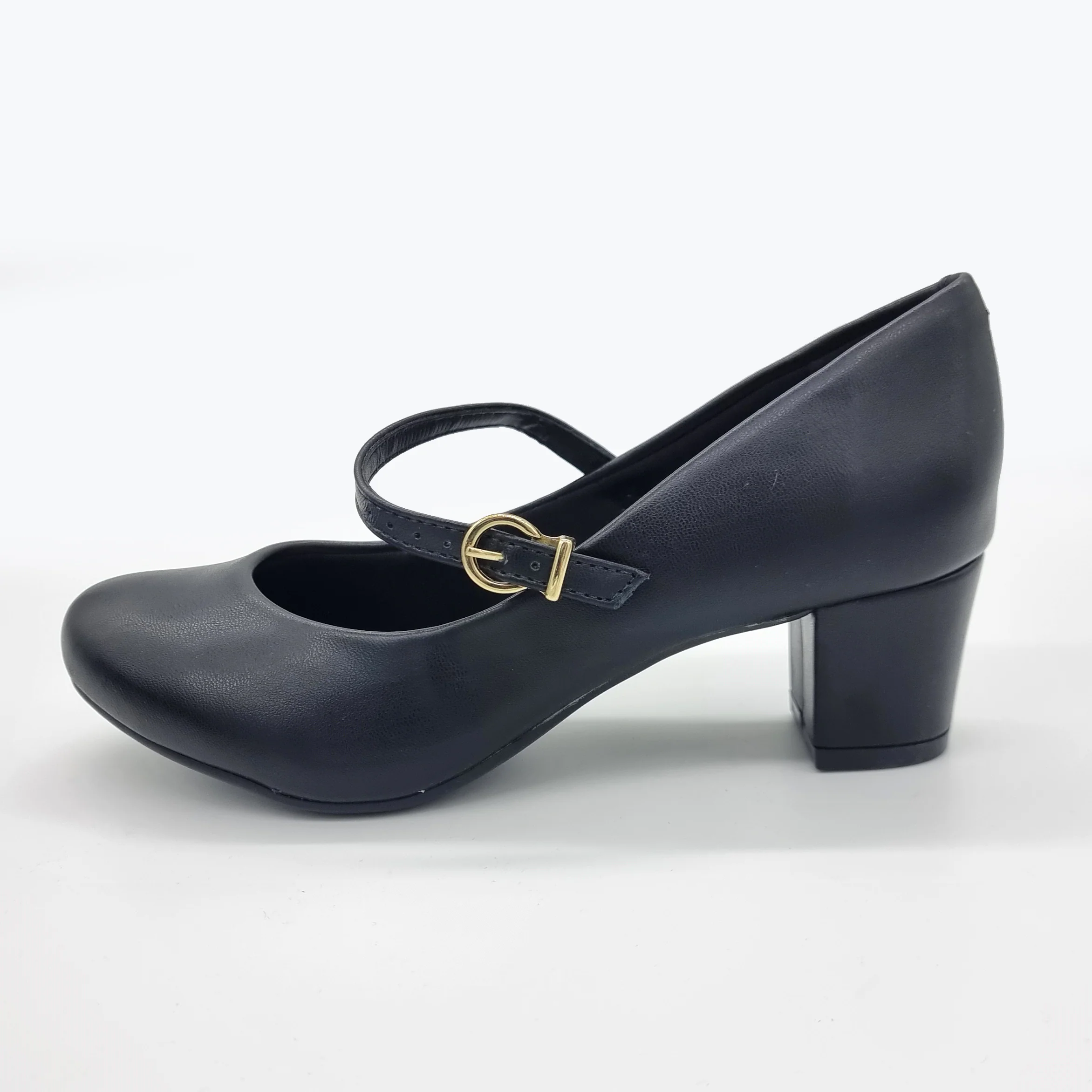 Beira Rio 4777-475 Low Heel Mary-Jane Pump in Black Napa - Image 4