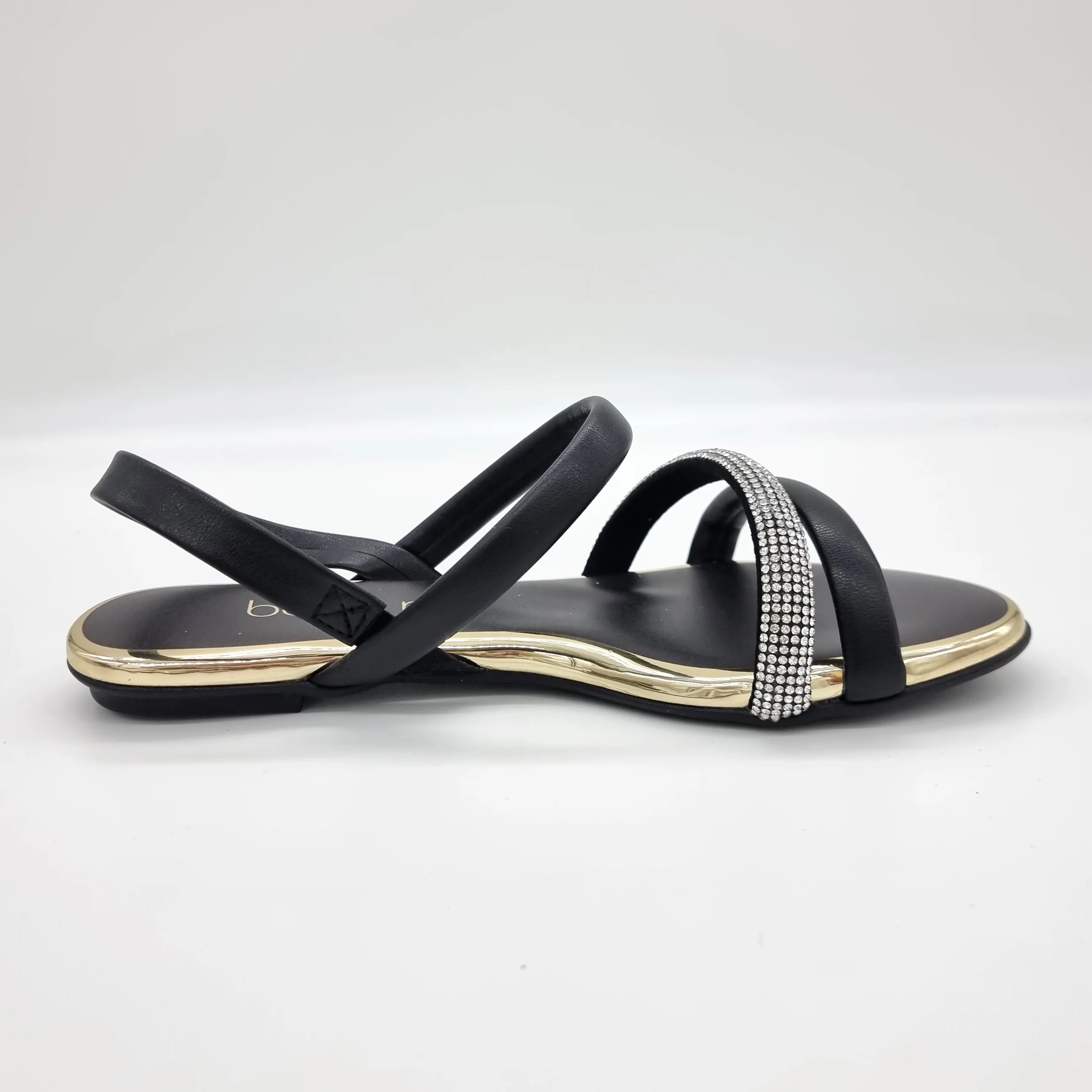 Beira Rio 8367-641 Flat Sandal in Black - Image 3