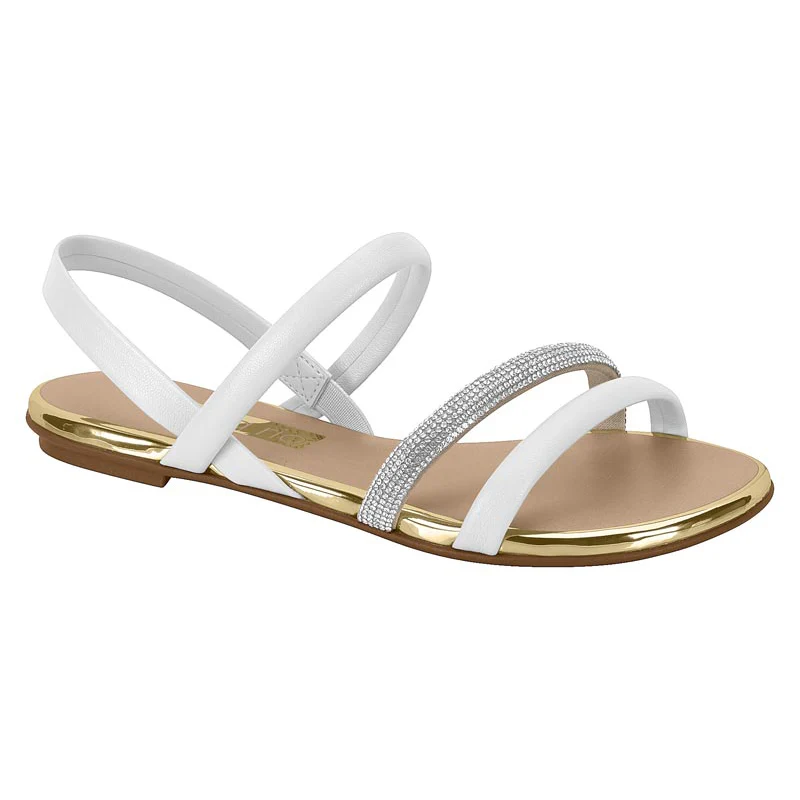 Beira Rio 8367-641 Flat Sandal in White