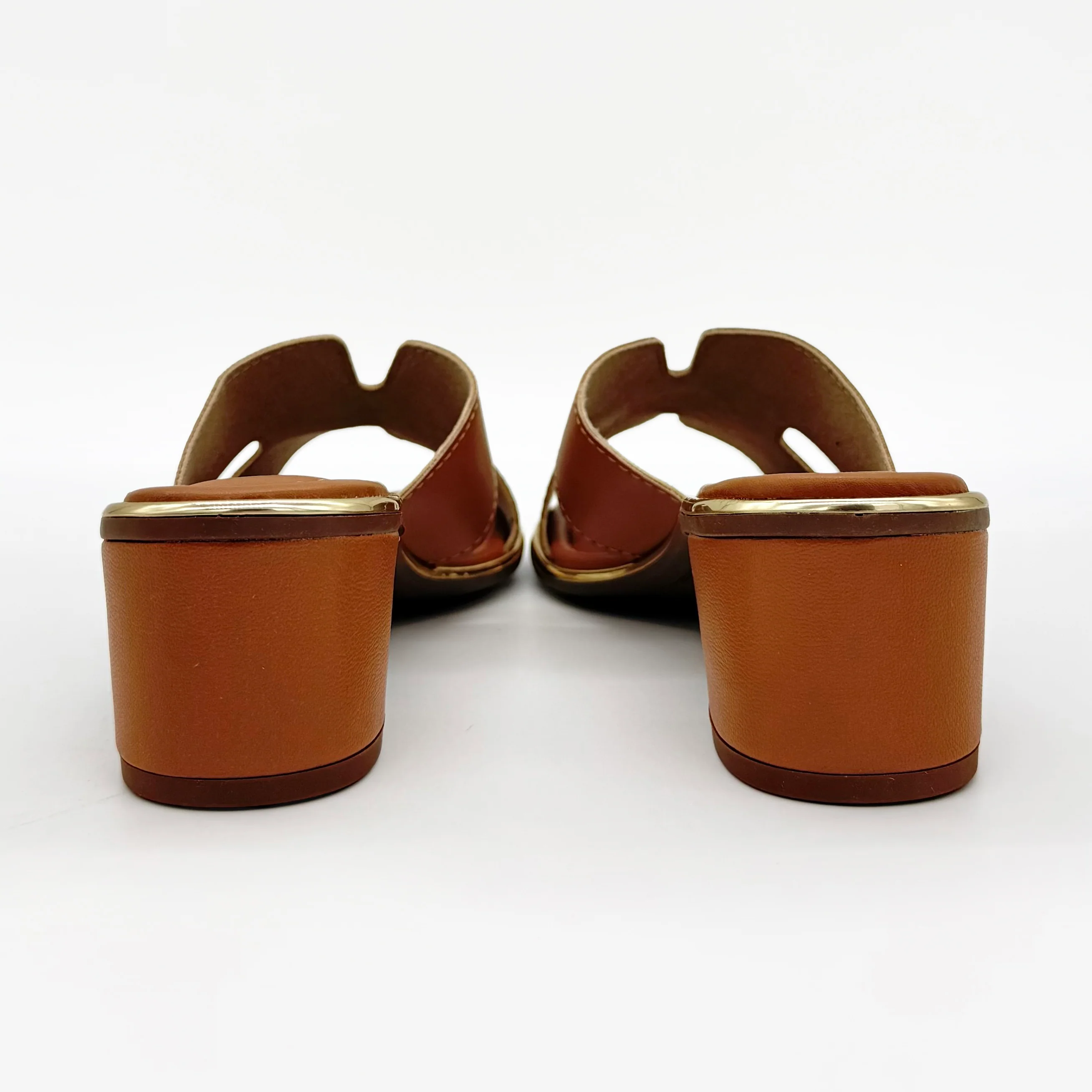 Beira Rio 8379-251 Block Heel Slip-On Sandal in Camel Napa - Image 5