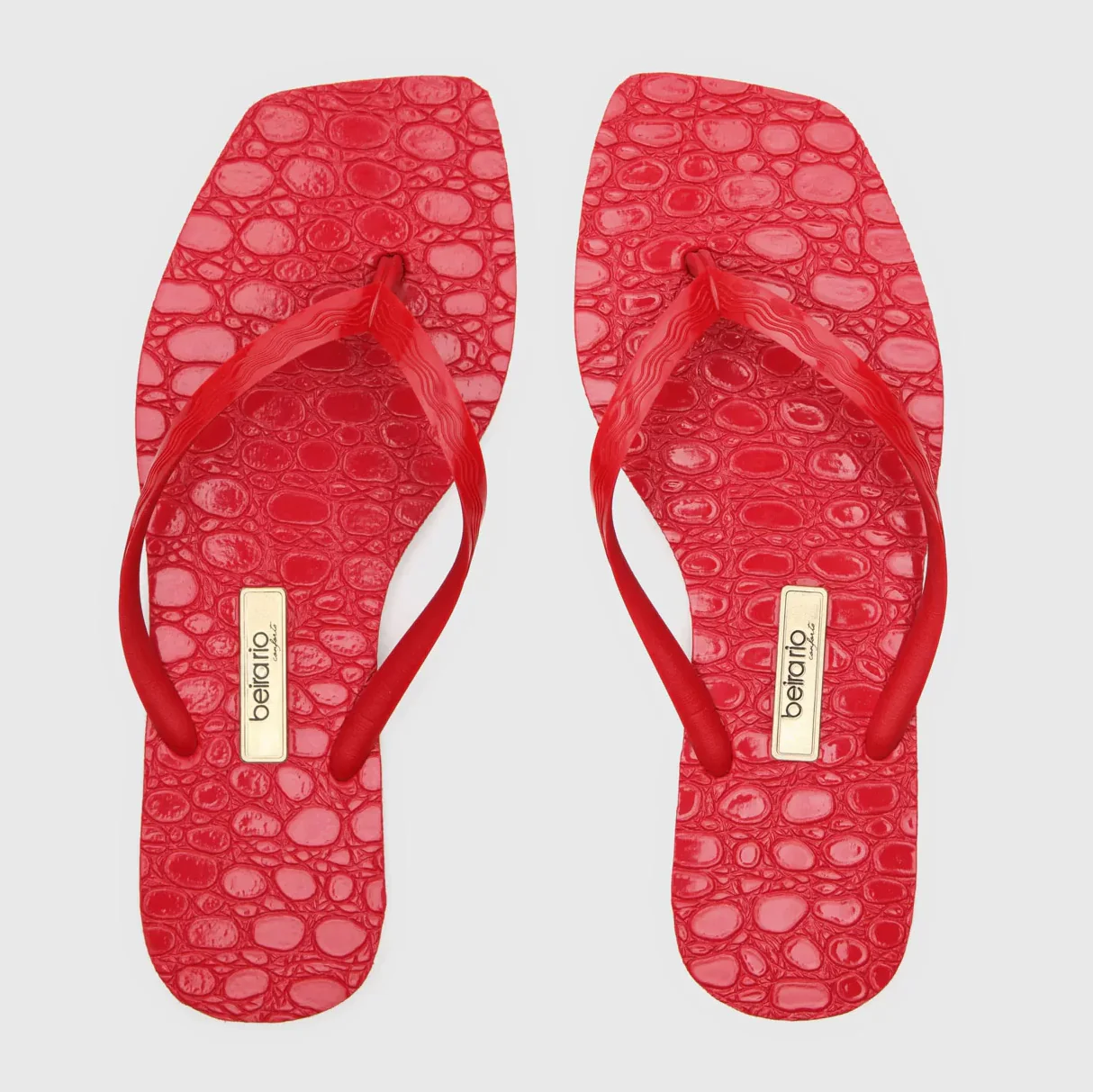 Beira Rio 8448-100 Thong in Red - Image 2