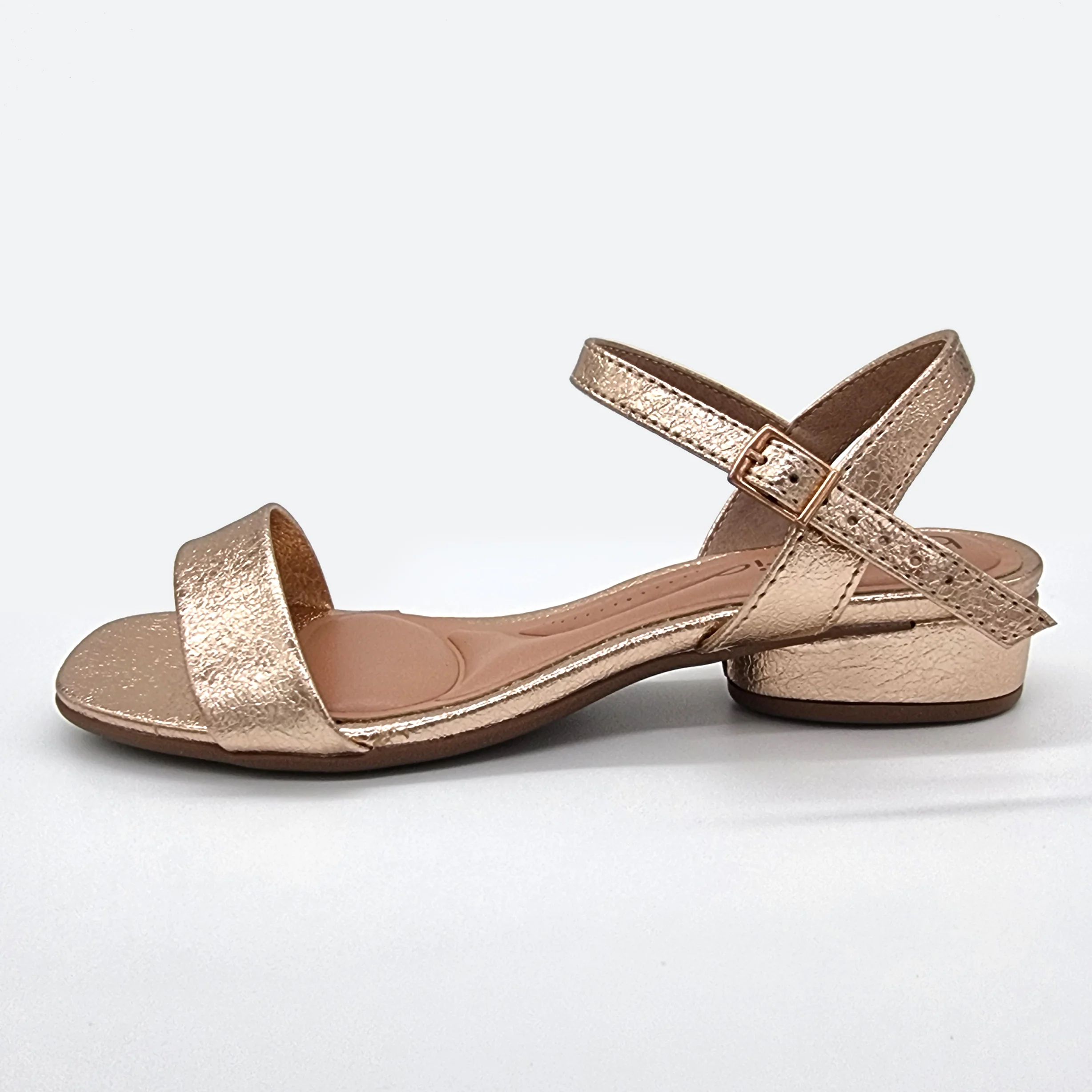 Beira Rio 8504-202 Flat Sandal in Rose Gold - Image 5