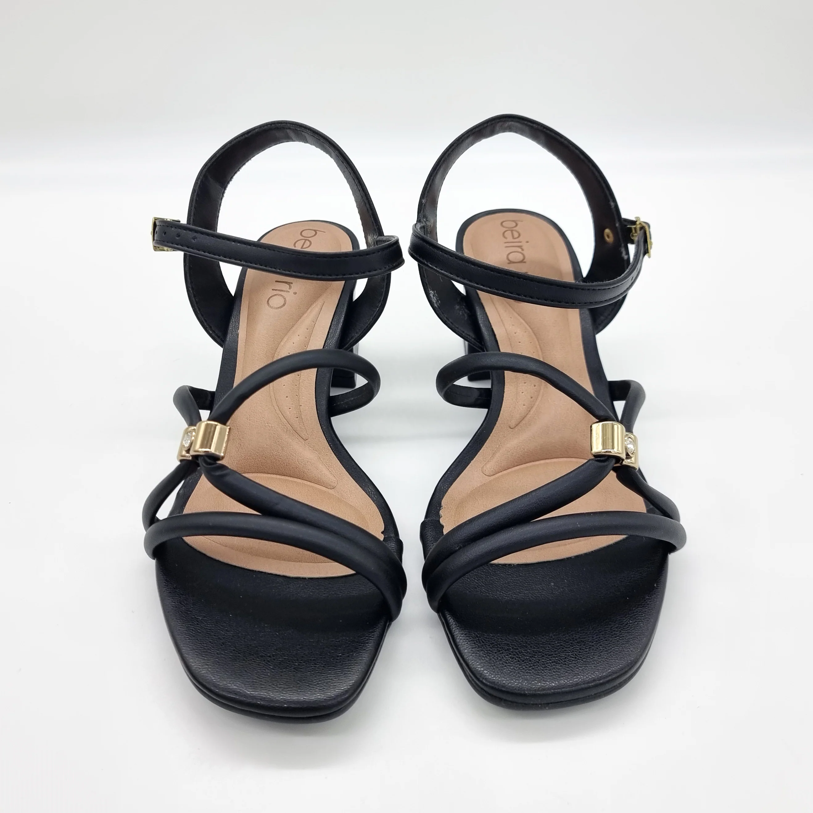 Beira Rio 8536-102 Block Heel Strappy Sandal in Black - Image 3