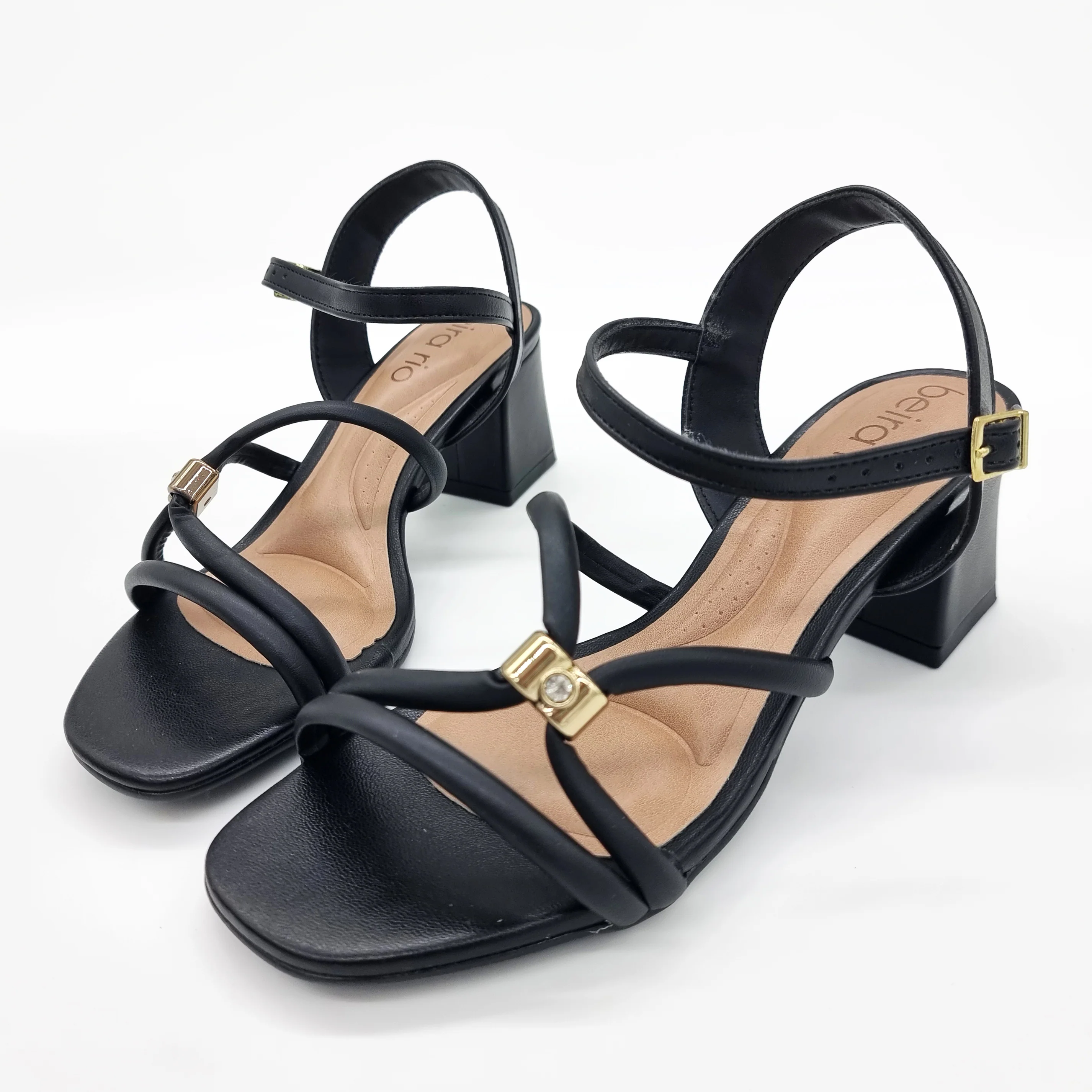 Beira Rio 8536-102 Block Heel Strappy Sandal in Black - Image 7