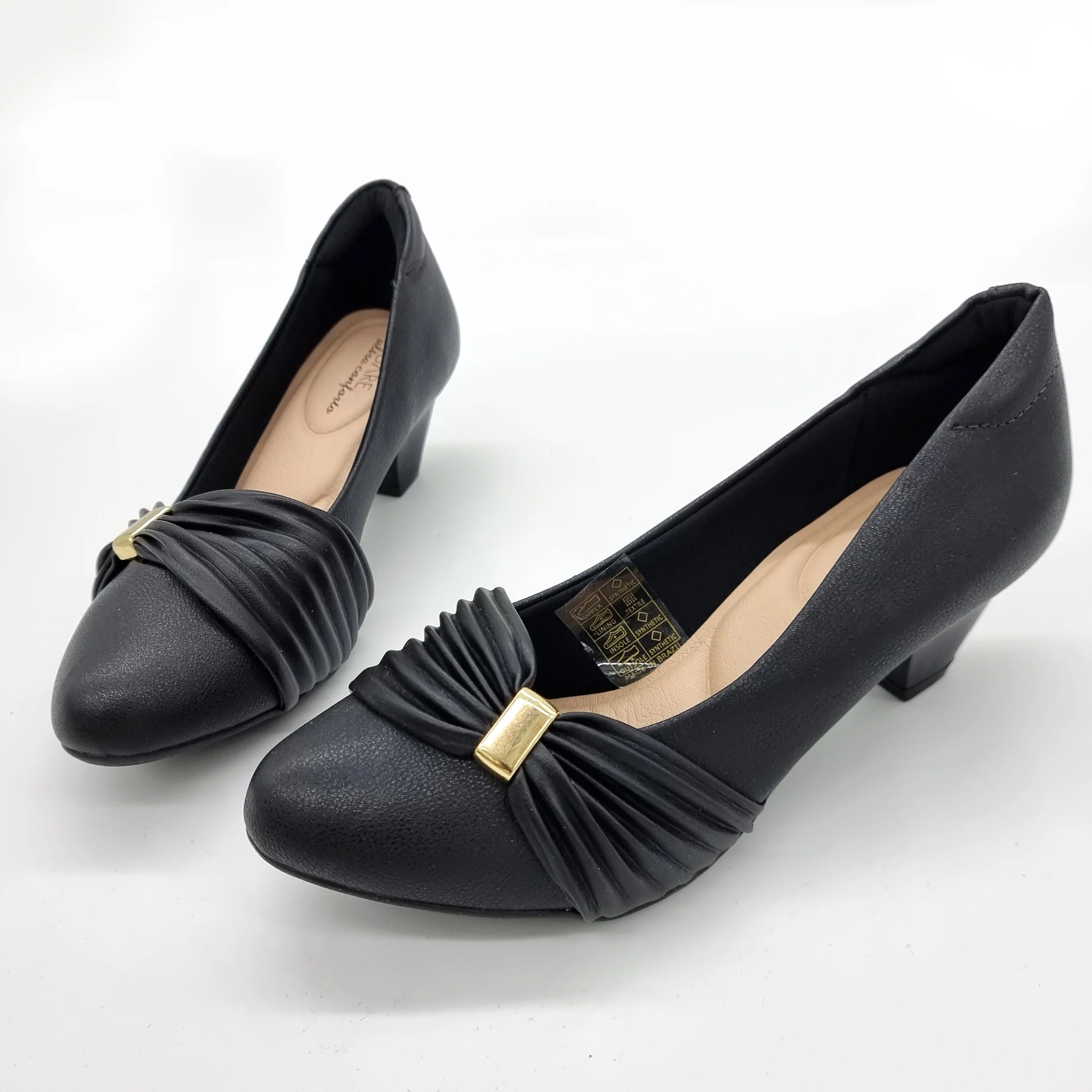 Modare 7005-573 Low Heel Pump in Black - Image 8