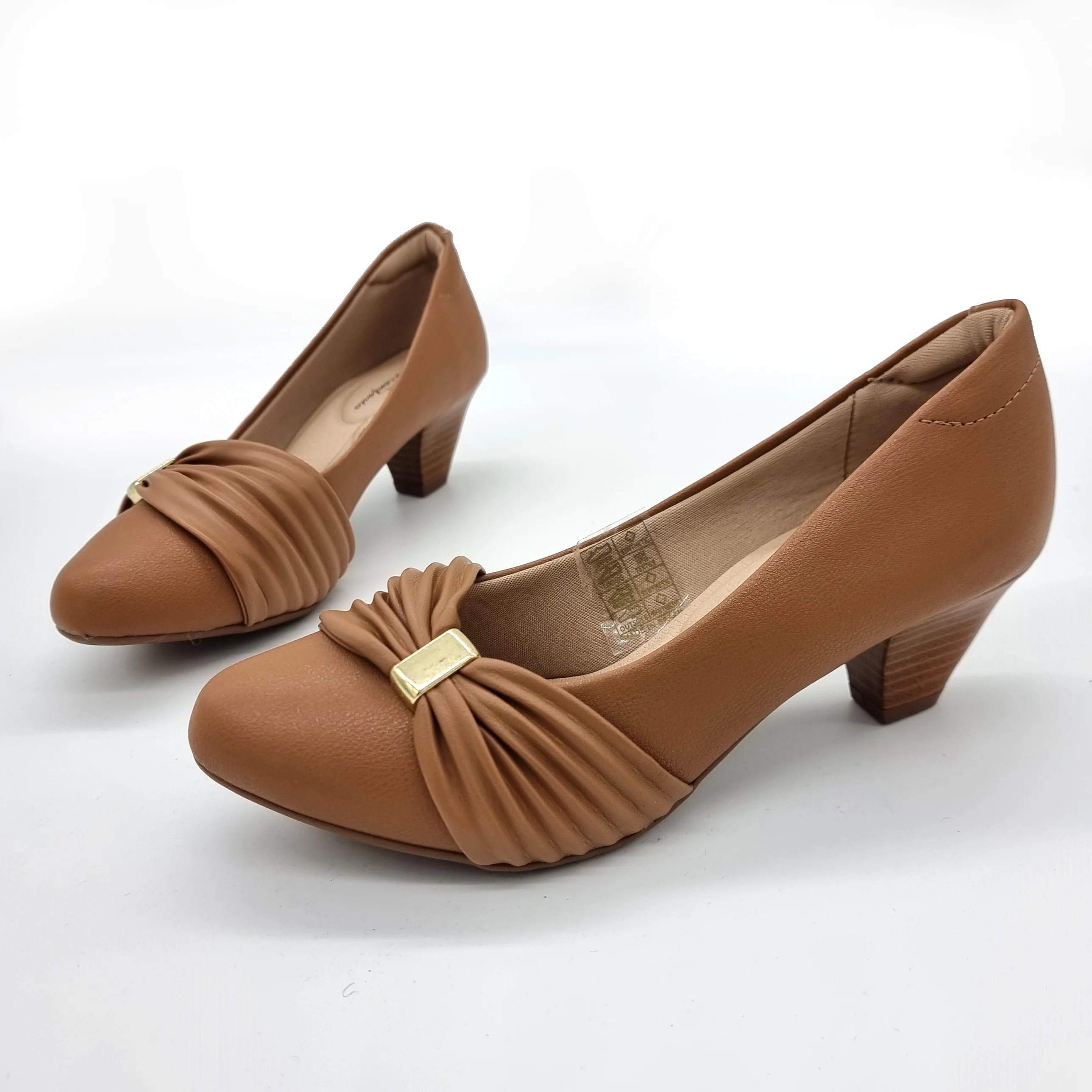Modare 7005-573 Low Heel Pump in Camel Napa - Image 4