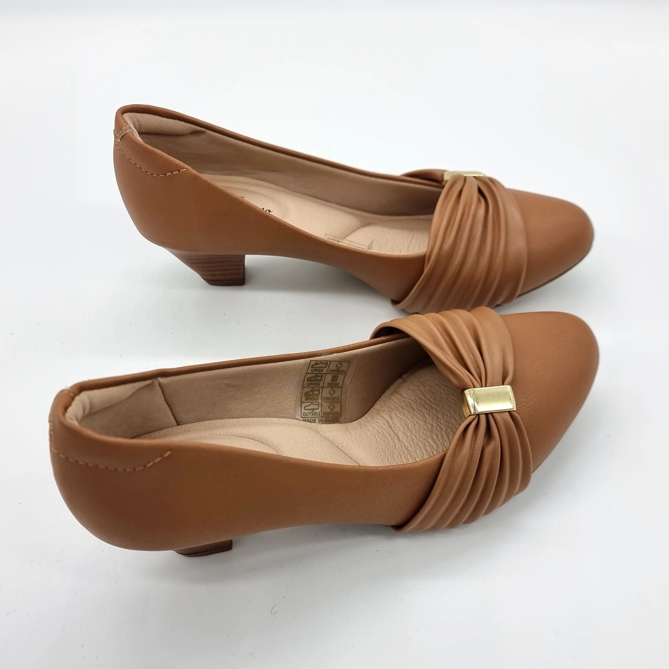 Modare 7005-573 Low Heel Pump in Camel Napa - Image 9