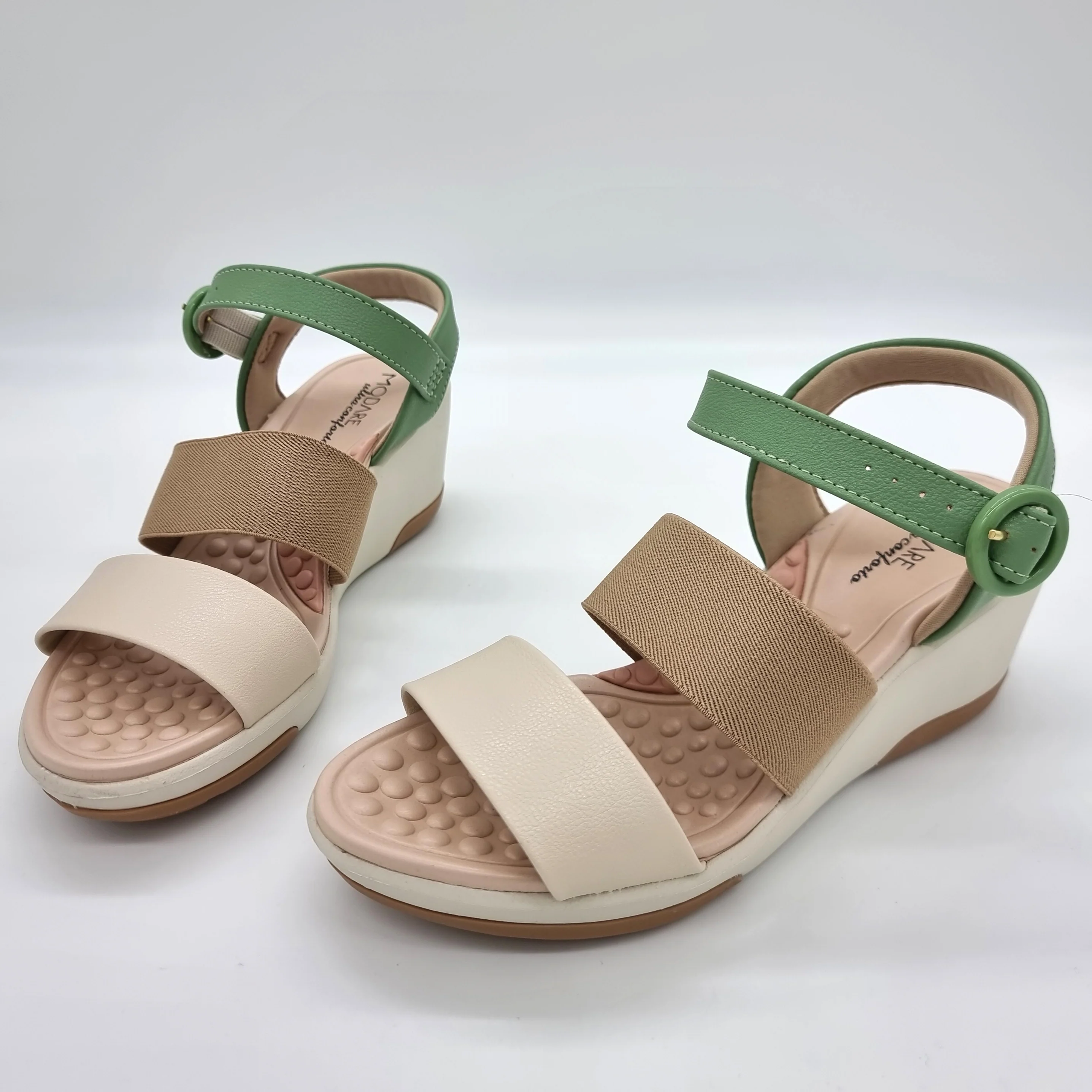 Modare 7182-104 Wedge Sandal in Green - Image 4