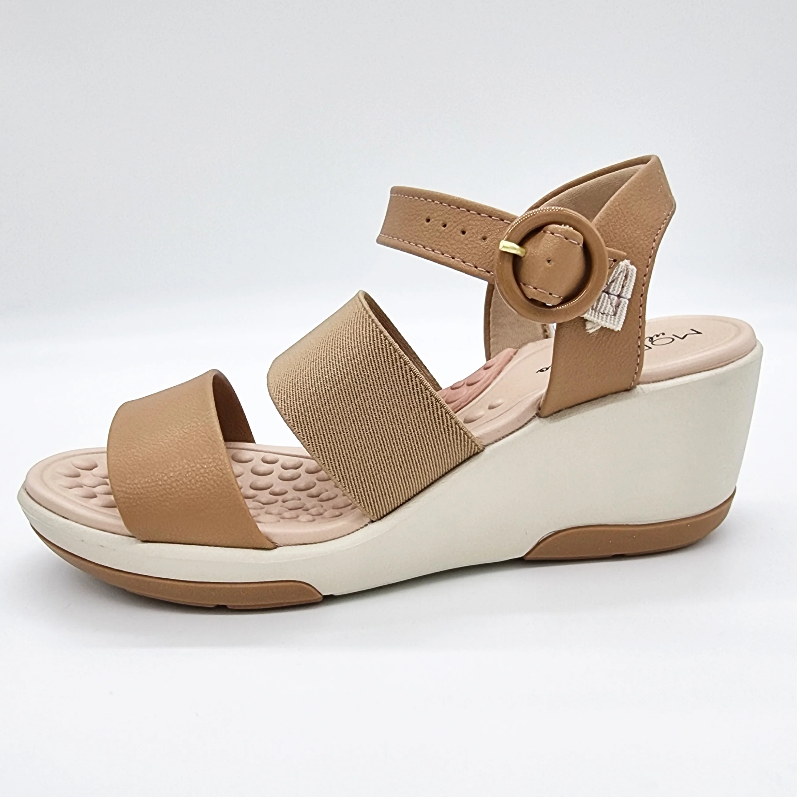 Modare 7182-104 Wedge Sandal in Tan - Image 3
