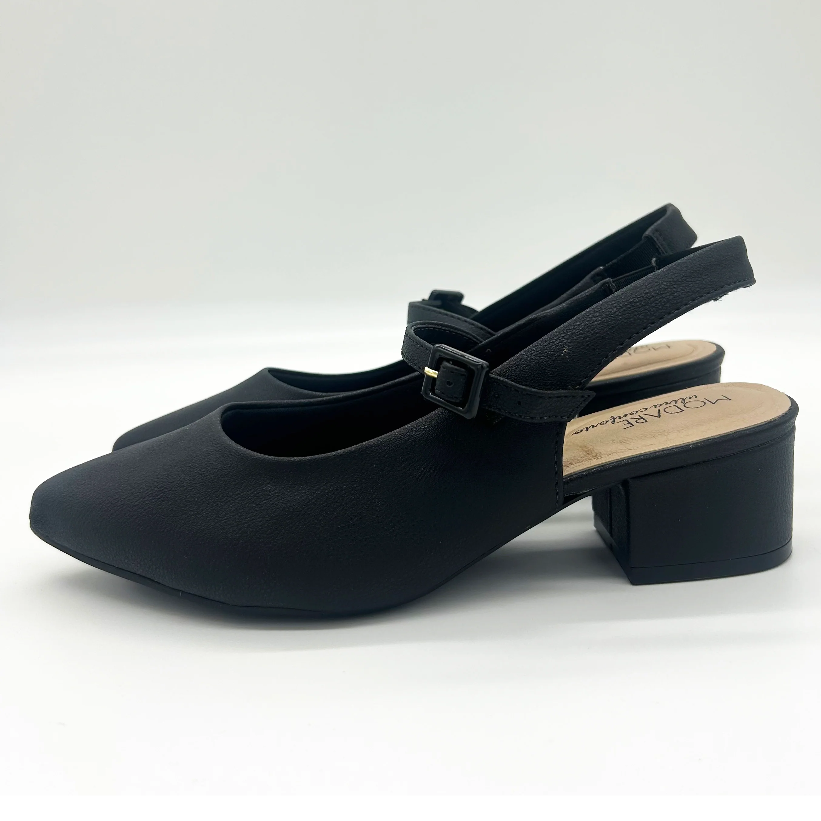 Modare 7340-125 Pointy Toe Slingback Pump in Black - Image 6
