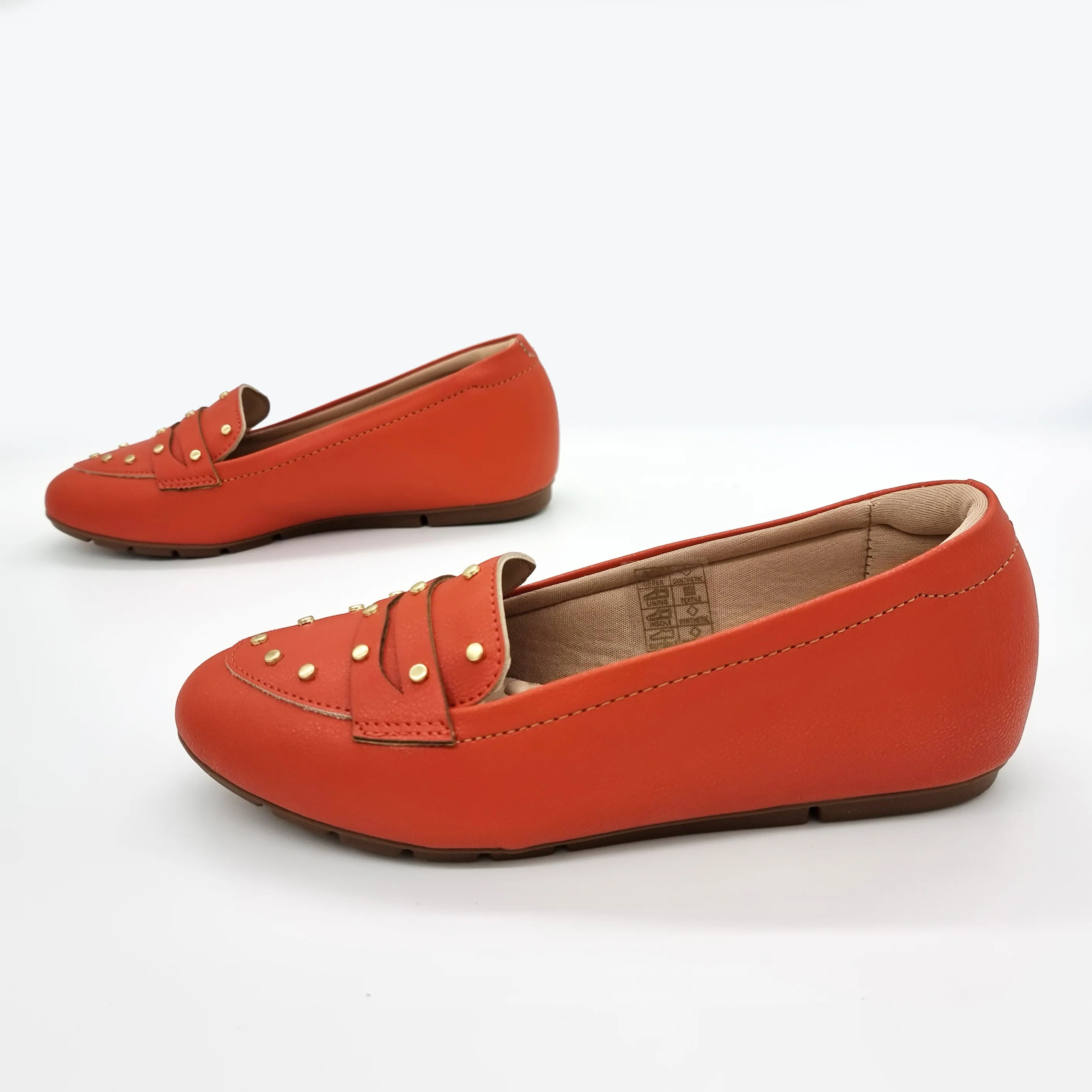 Modare 7385-104 Round Toe Flat Loafer in Cinnamon Napa - Image 5
