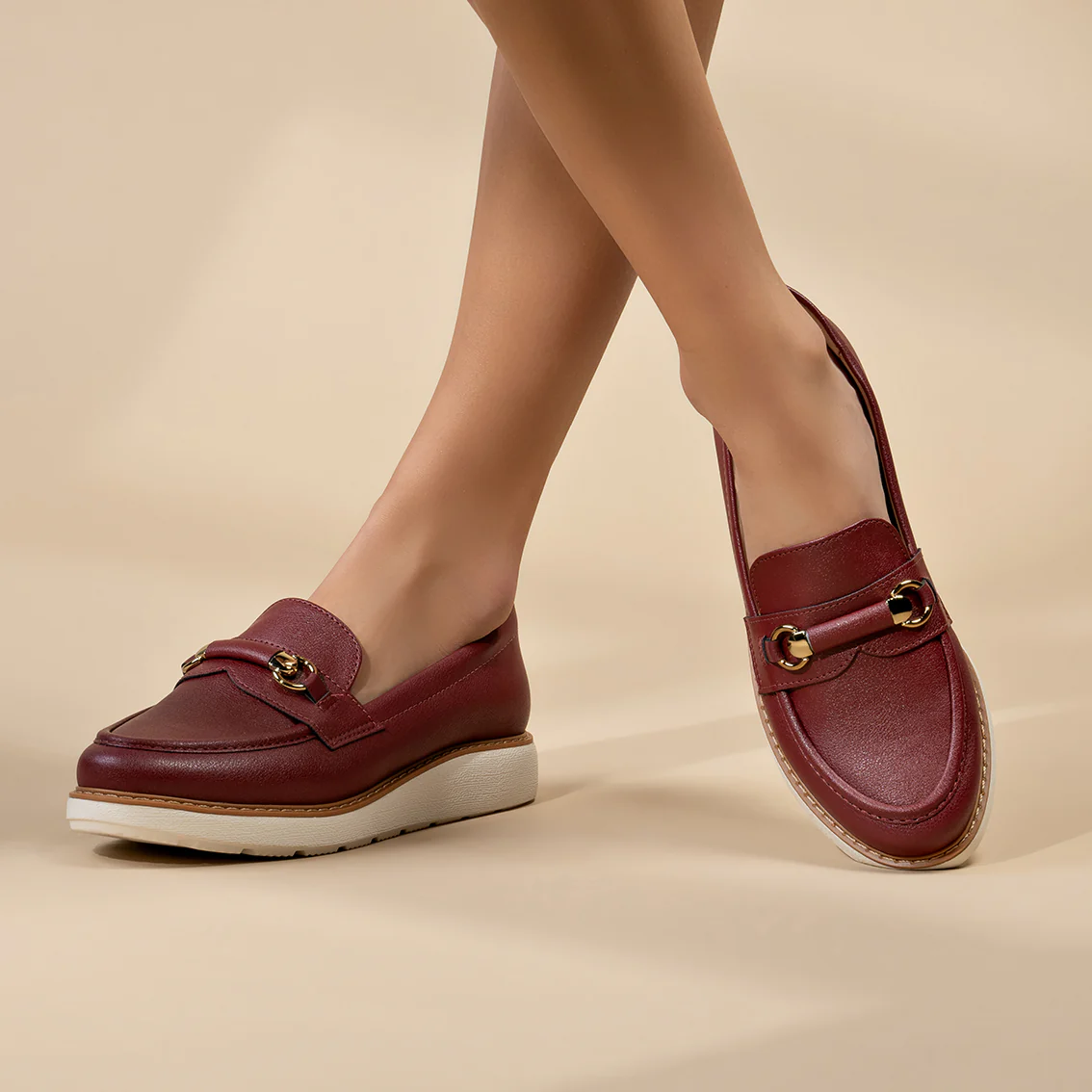 Modare 7400-103 Loafer Flat in Wine Napa