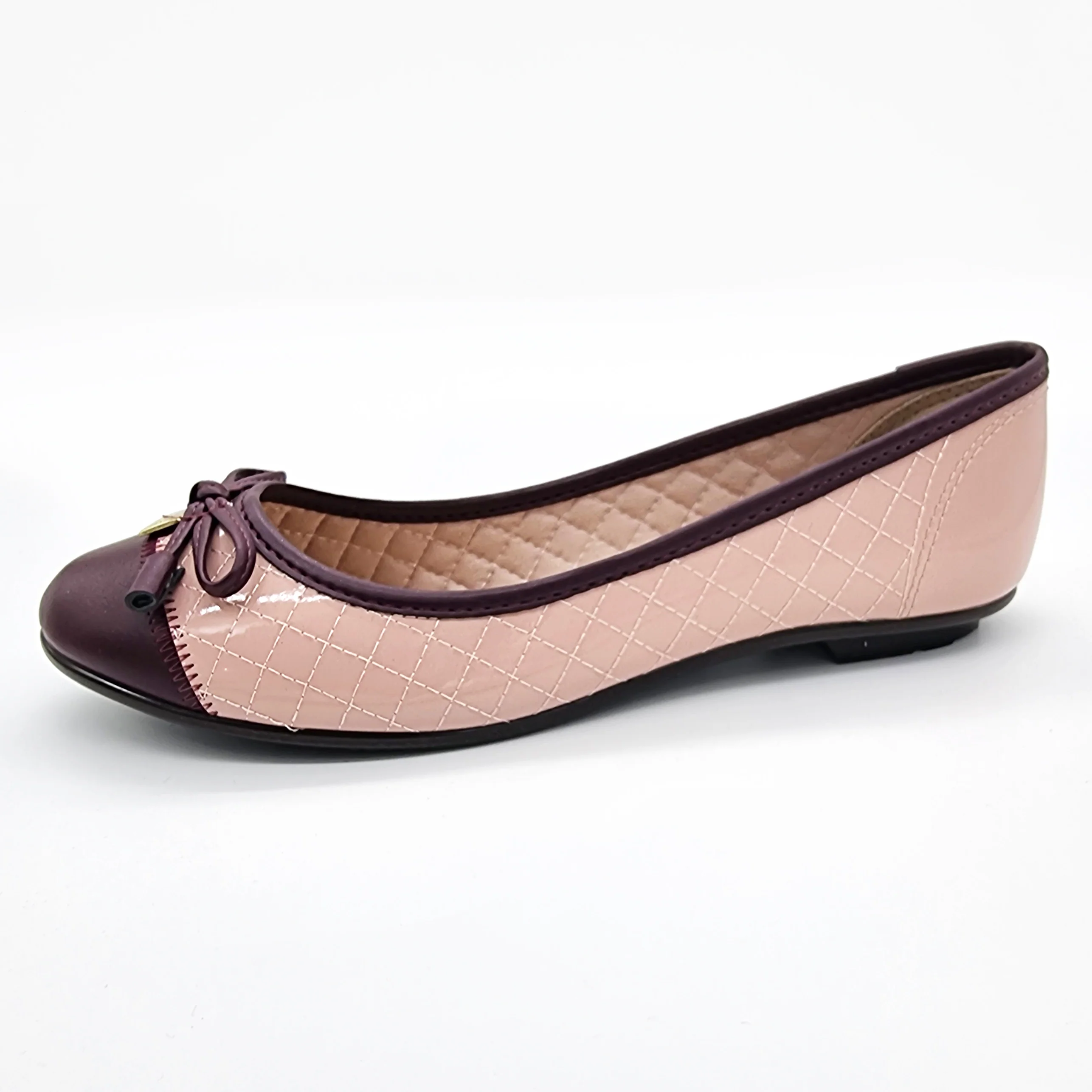 Moleca 5027-1407 Strappy Kitten Heel Pointy Toe Nump in Pink/Wine - Image 3