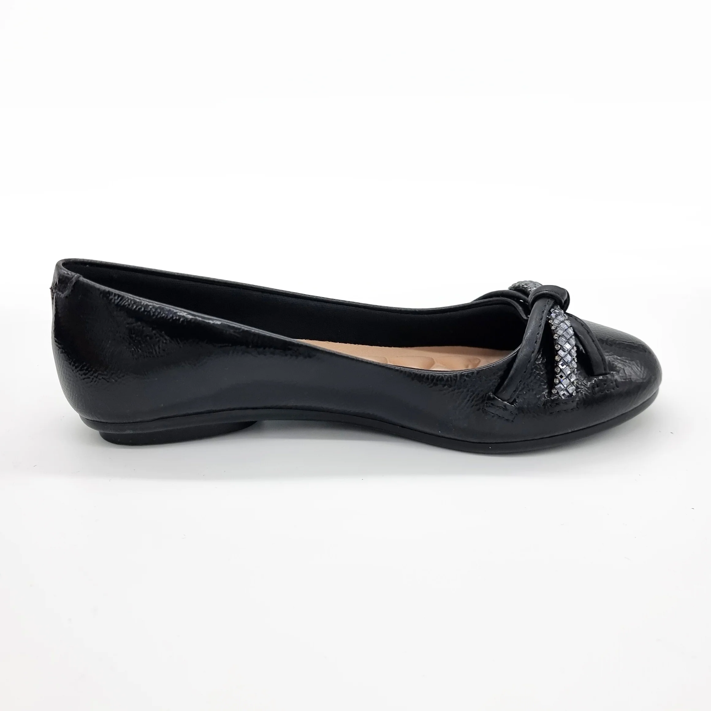 Moleca 5094-1654 Round Toe Flat in Black Patent - Image 7