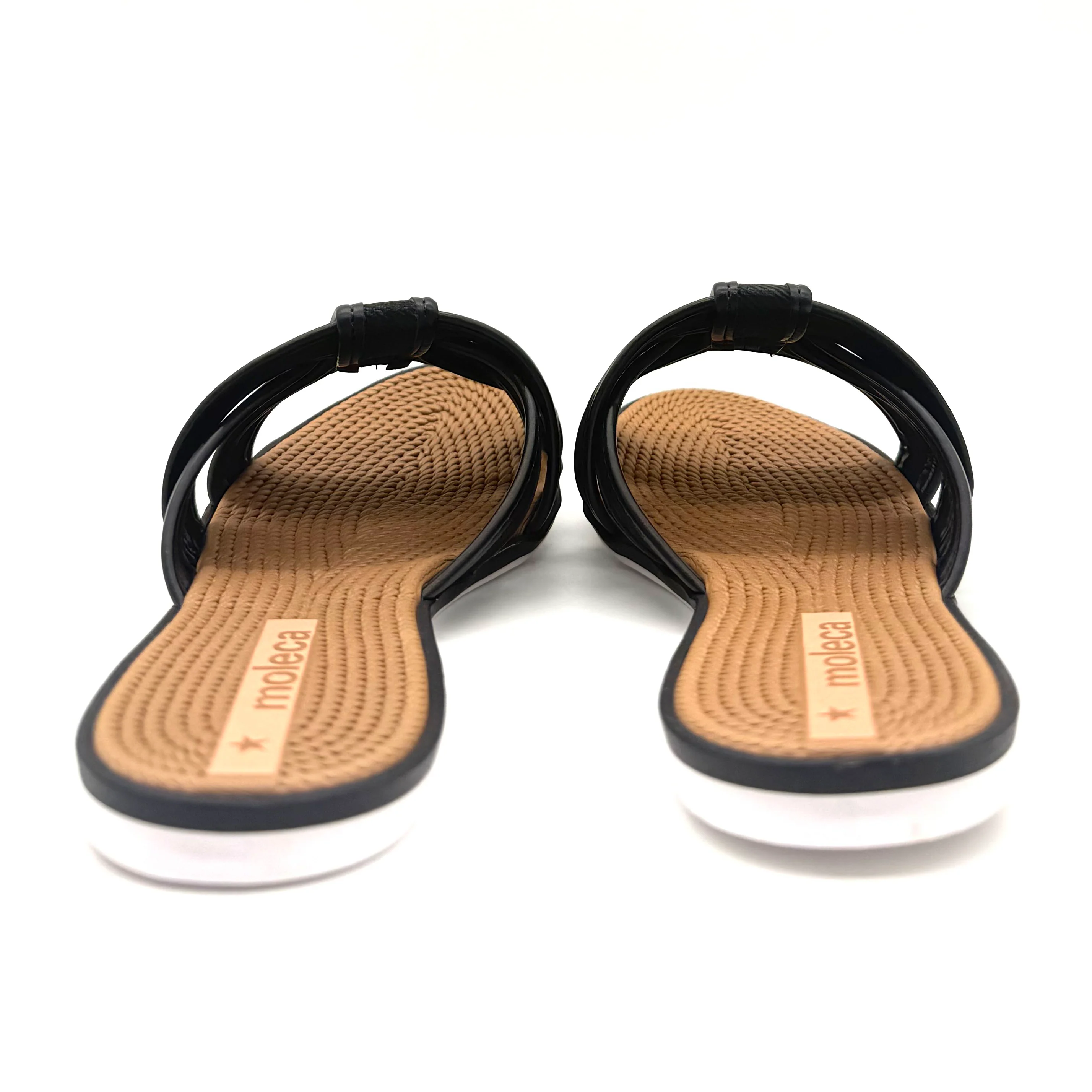 Moleca 5297-474 Slip-on Flat Sandal in Black - Image 4