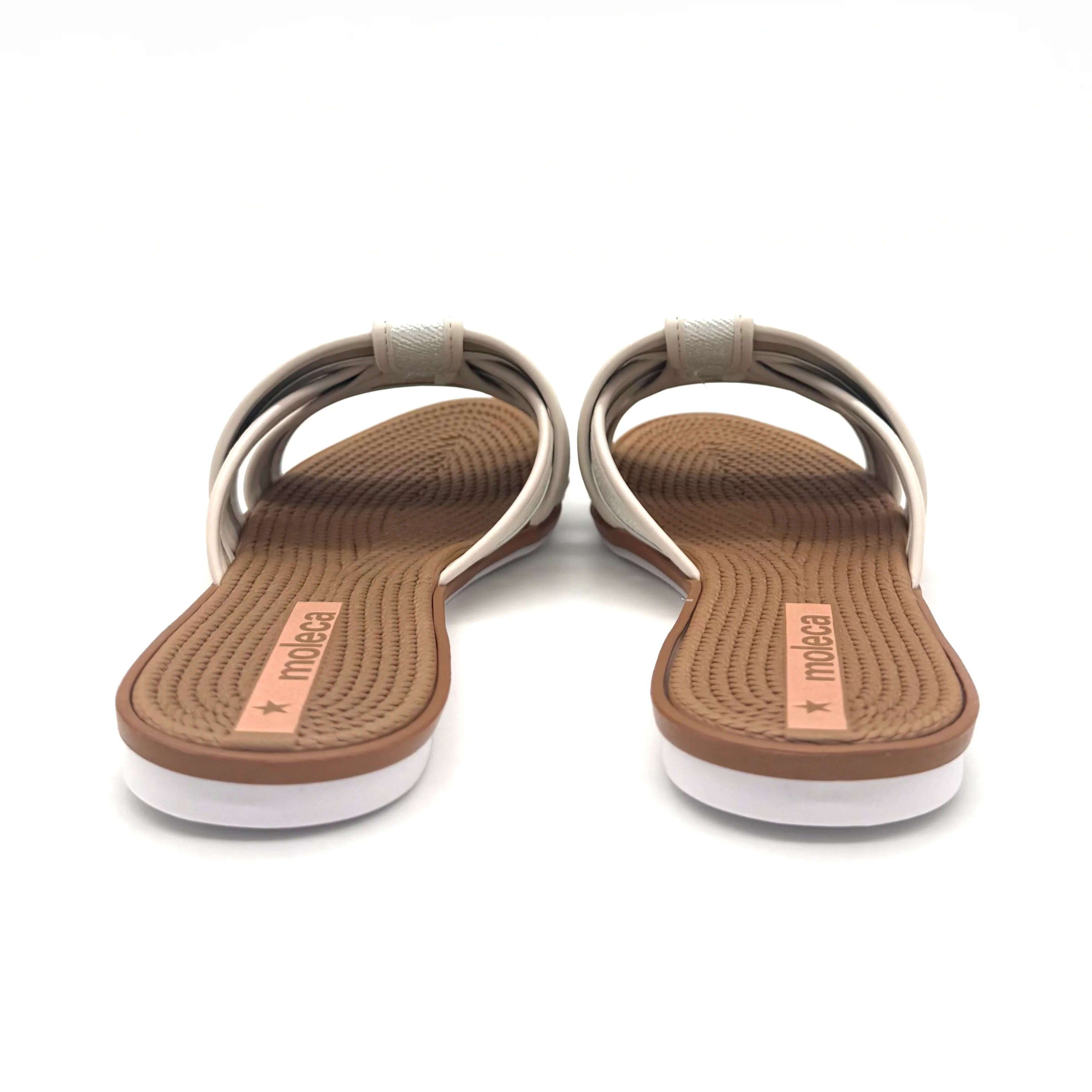 Moleca 5297-474 Slip-on Flat Sandal in Silver Glow - Image 4
