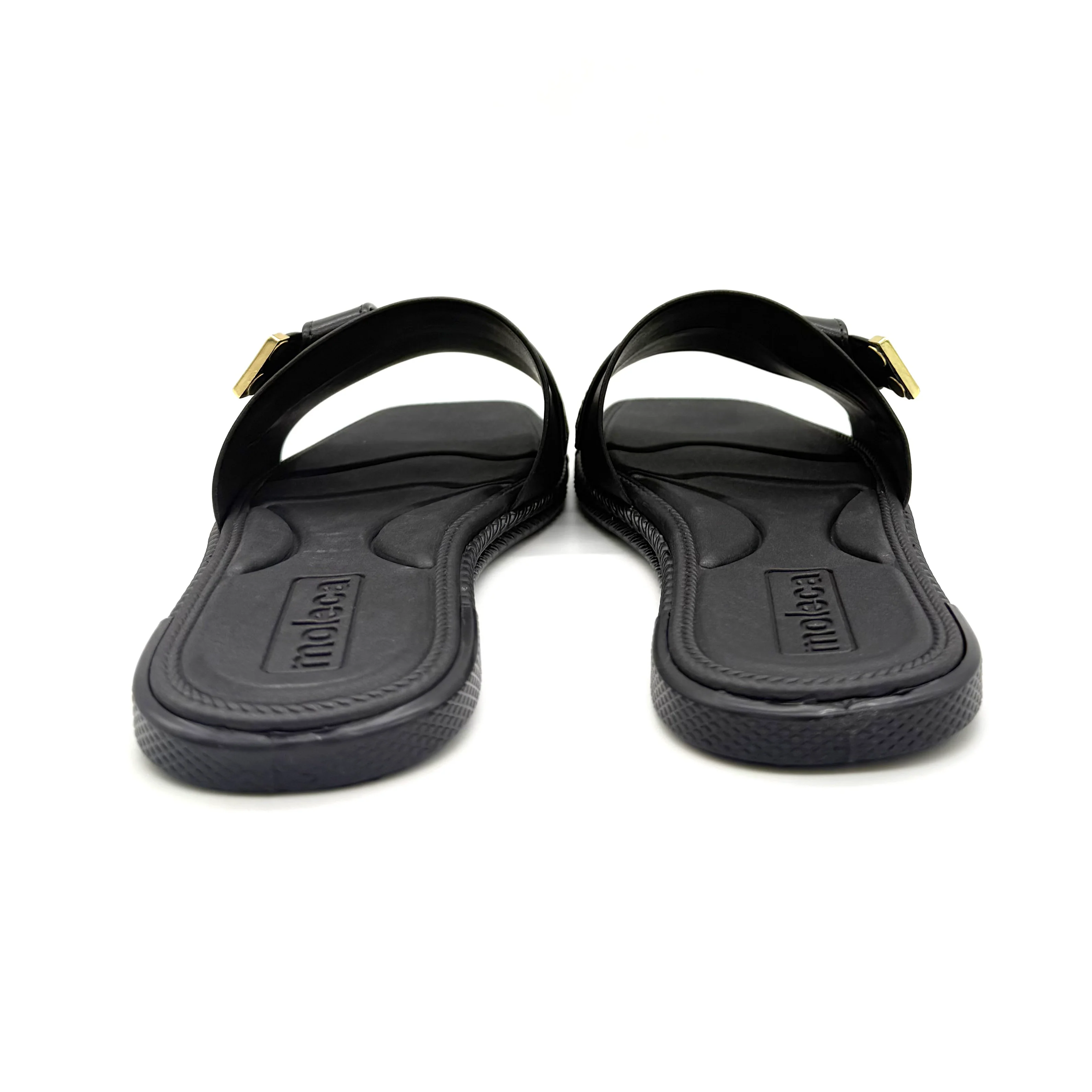 Moleca 5494-220 Slip-on Flat Sandal in Black - Image 5