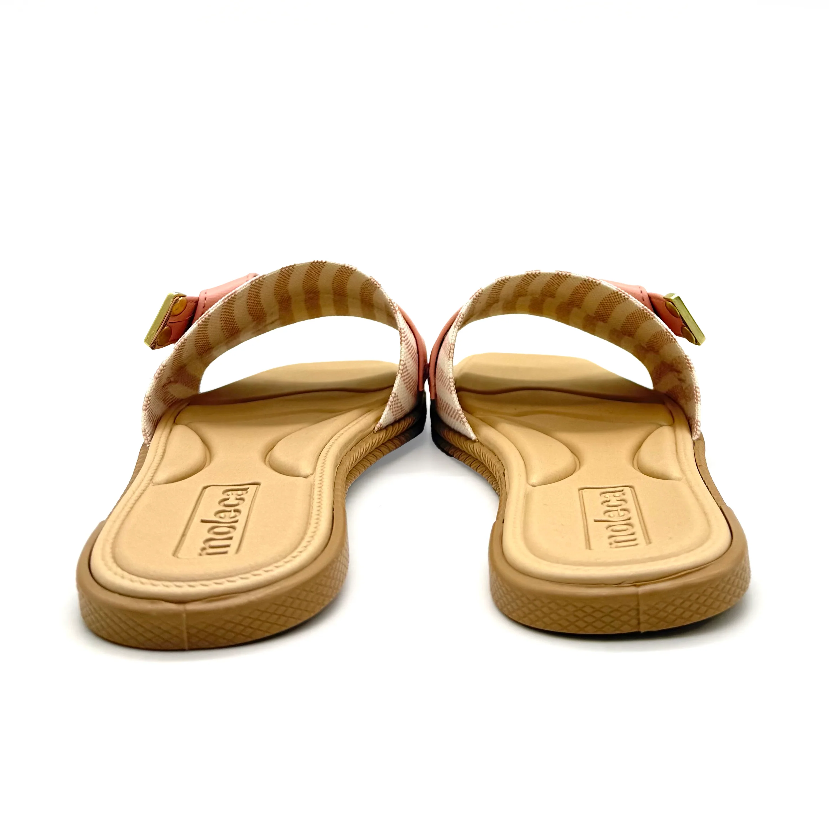 Moleca 5494-220 Slip-on Flat Sandal in Multi Rosa - Image 4