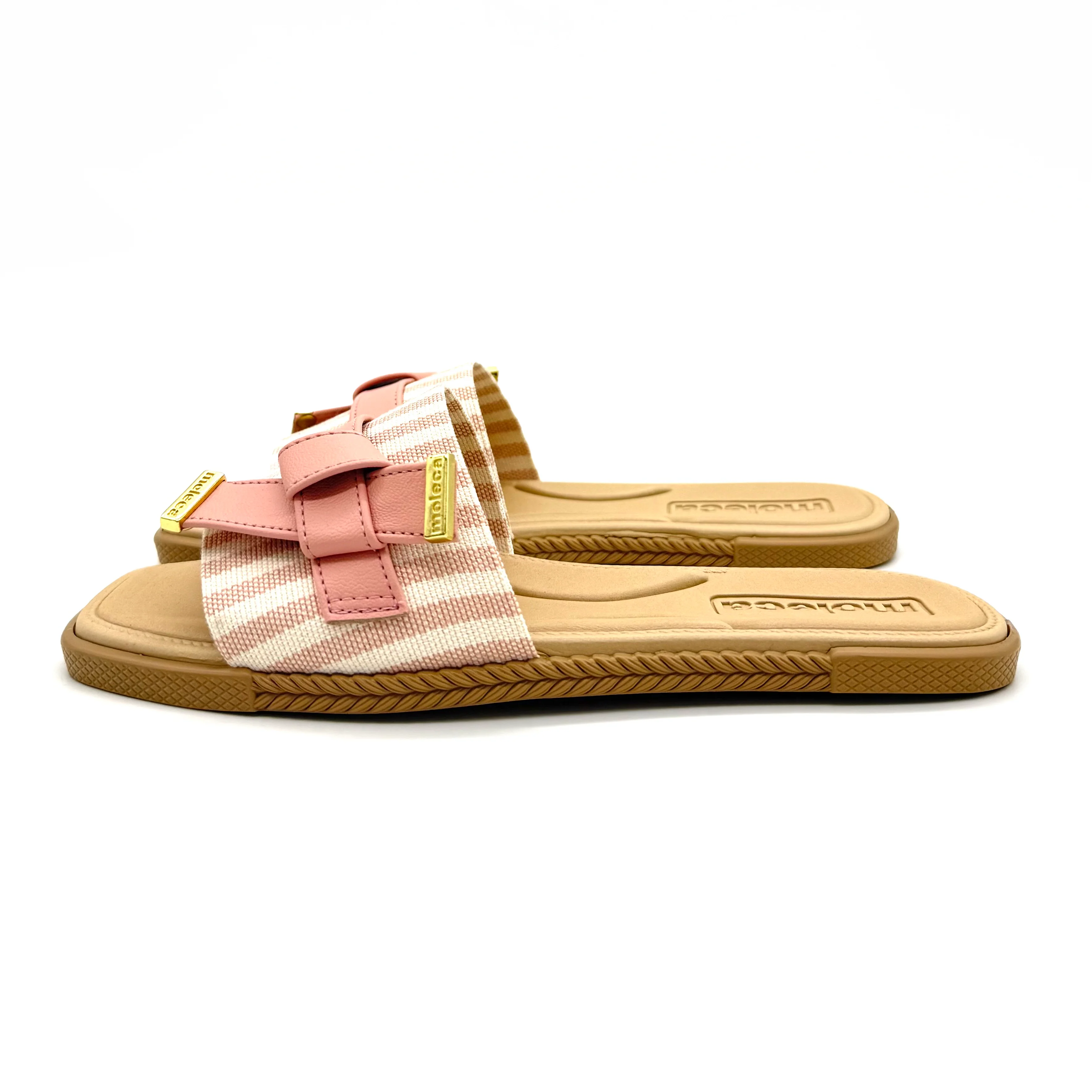 Moleca 5494-220 Slip-on Flat Sandal in Multi Rosa - Image 5