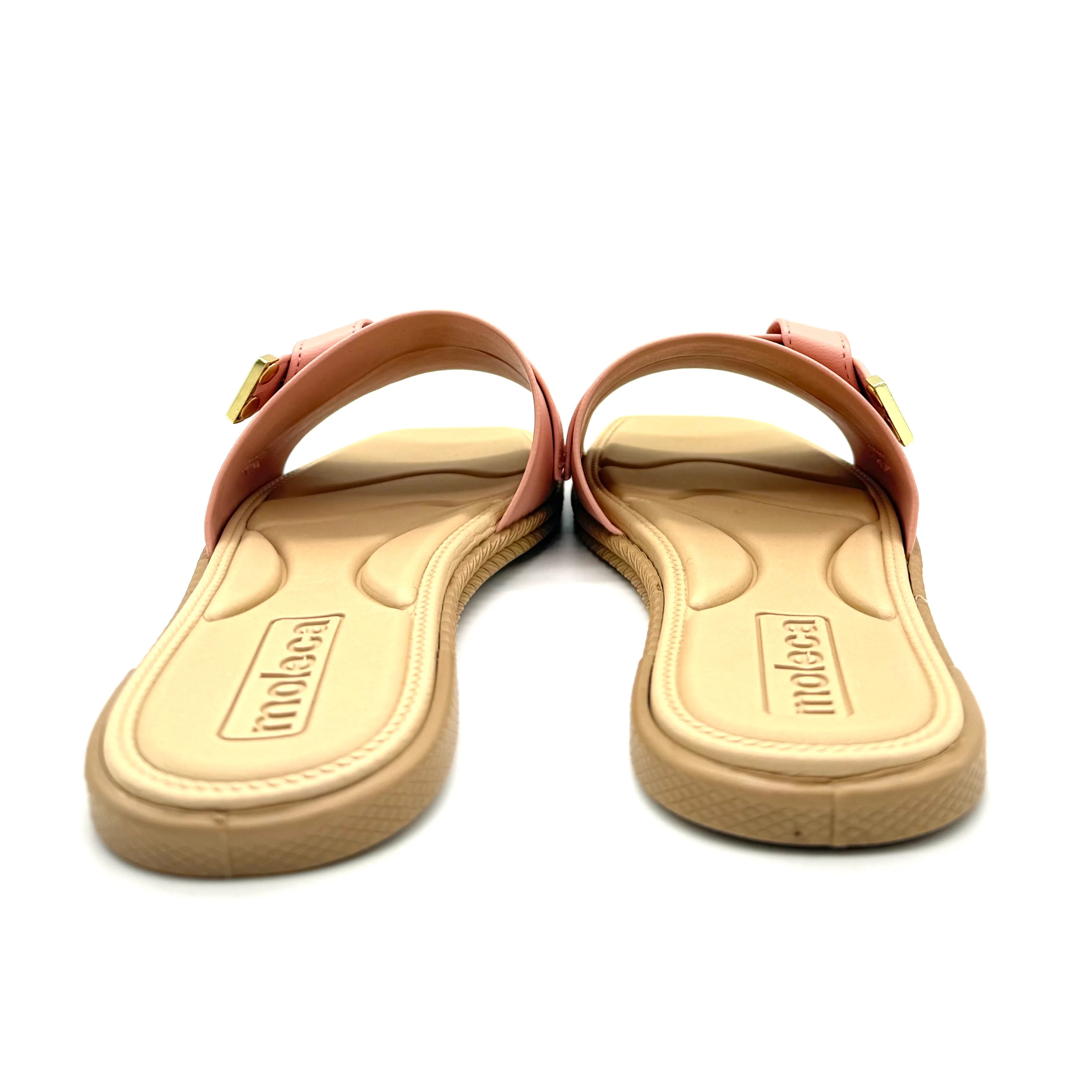 Moleca 5494-220 Slip-on Flat Sandal in Pink - Image 3