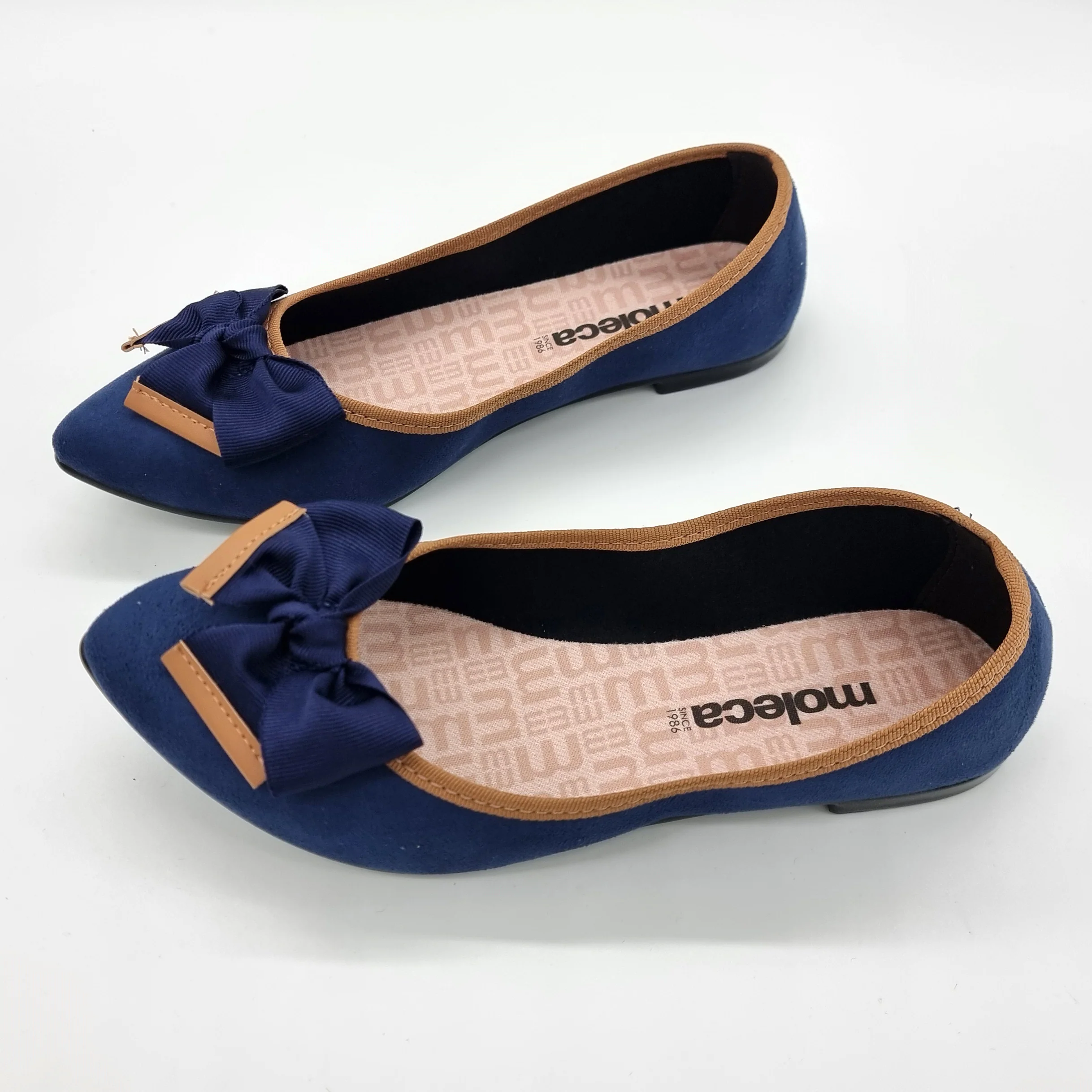 Moleca 5727-129 Pointy Toe in Navy Suede - Image 6