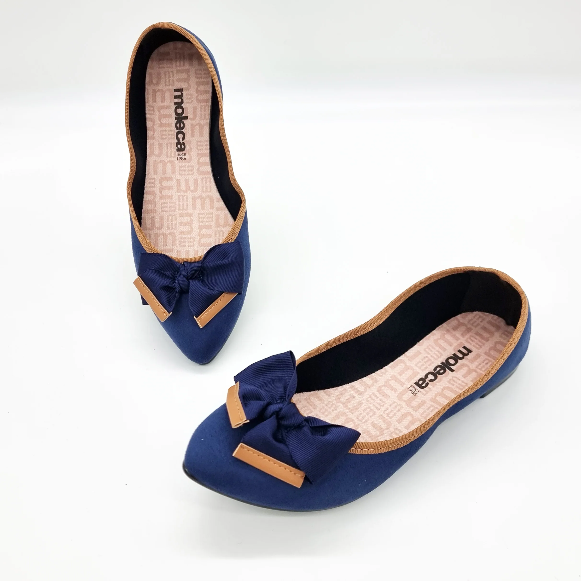 Moleca 5727-129 Pointy Toe in Navy Suede - Image 7