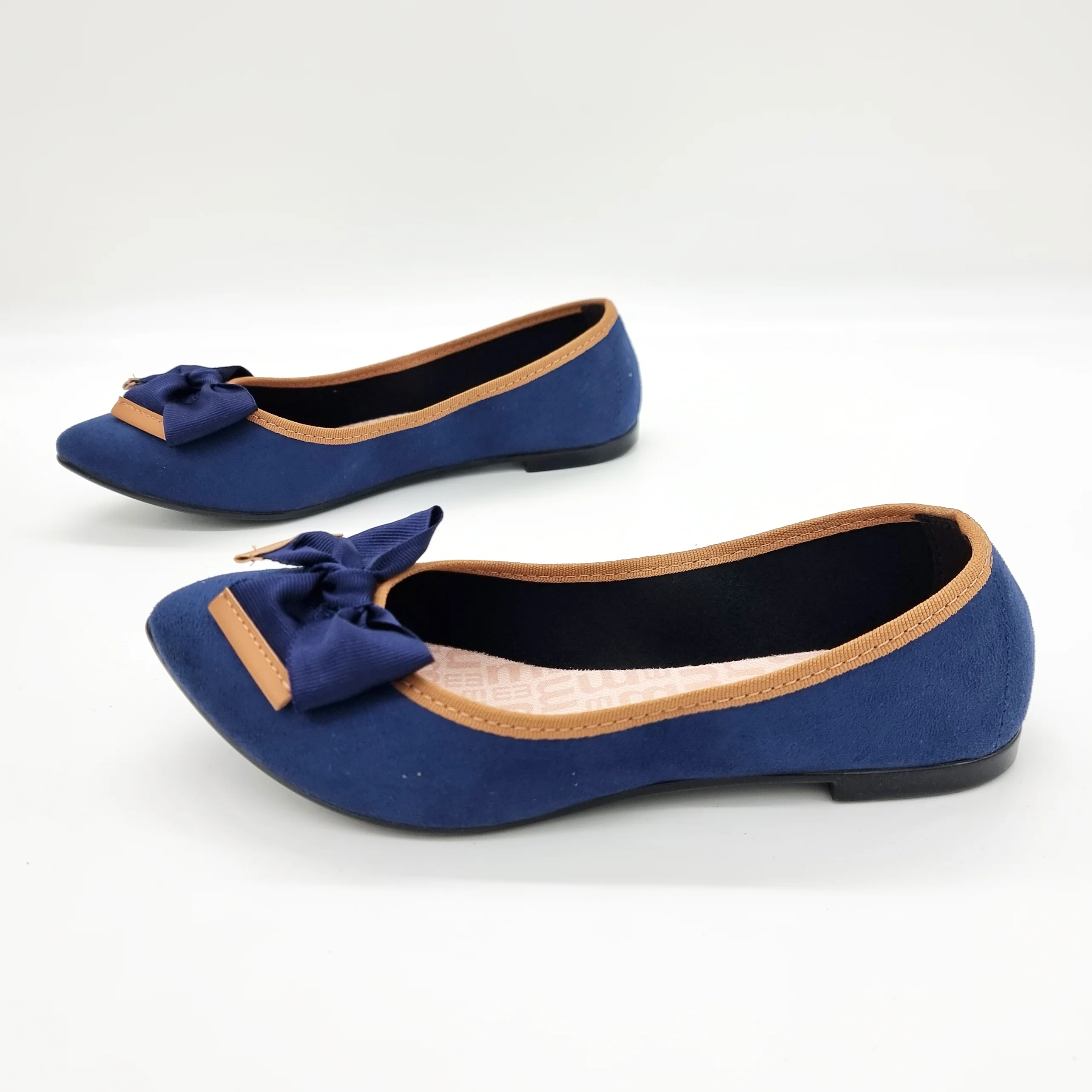 Moleca 5727-129 Pointy Toe in Navy Suede - Image 8