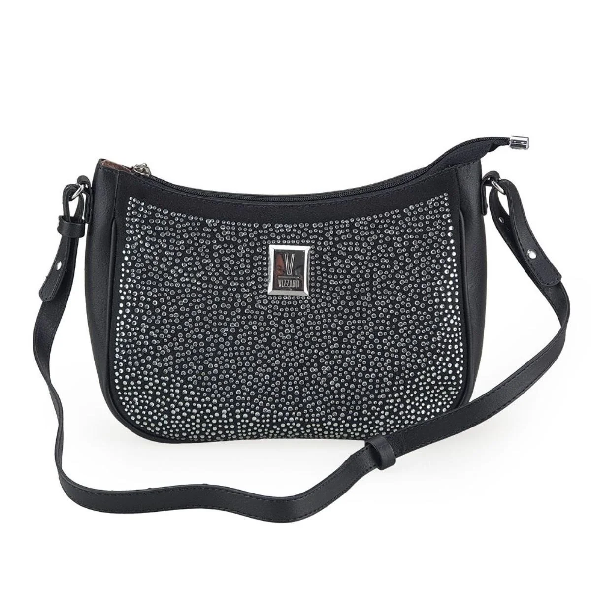 Vizzano 10040-1 Studded Shoulder Bag in Black - Image 2