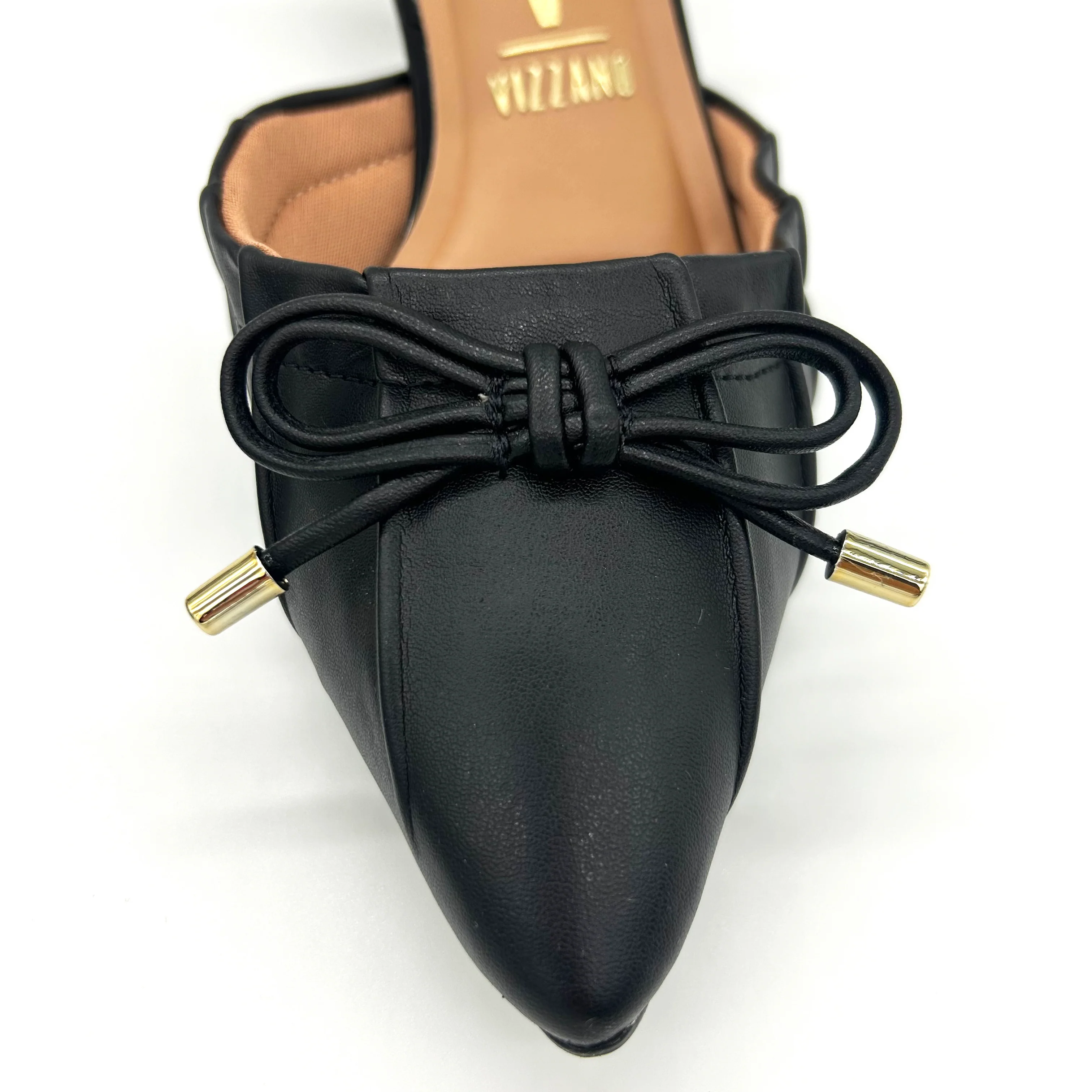 Vizzano 1122-829 Kitten Heel Pointy Toe Pump in Black - Image 4