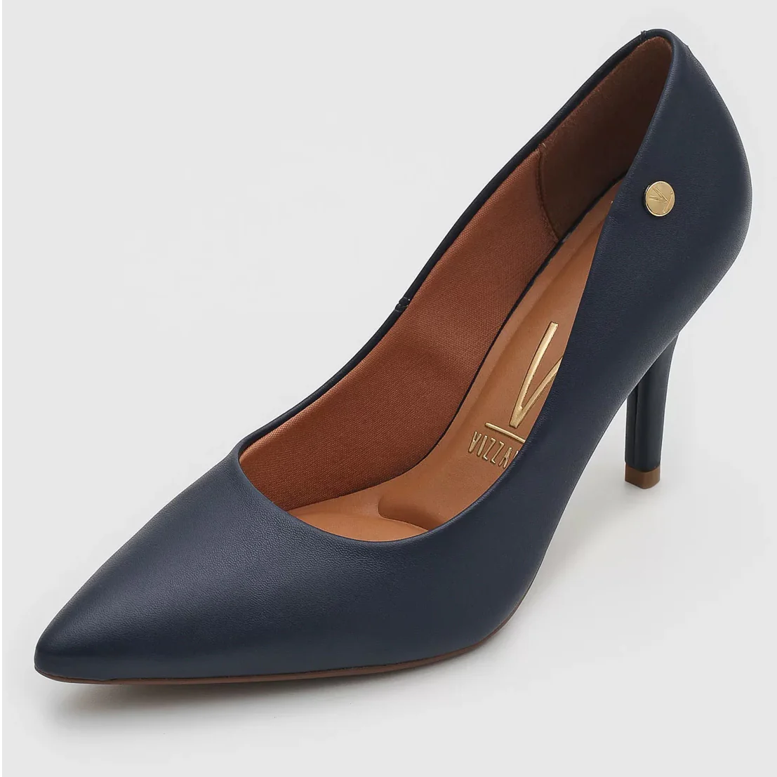 Vizzano 1184-1101 Pointy Toe Pump in Navy Napa - Image 2