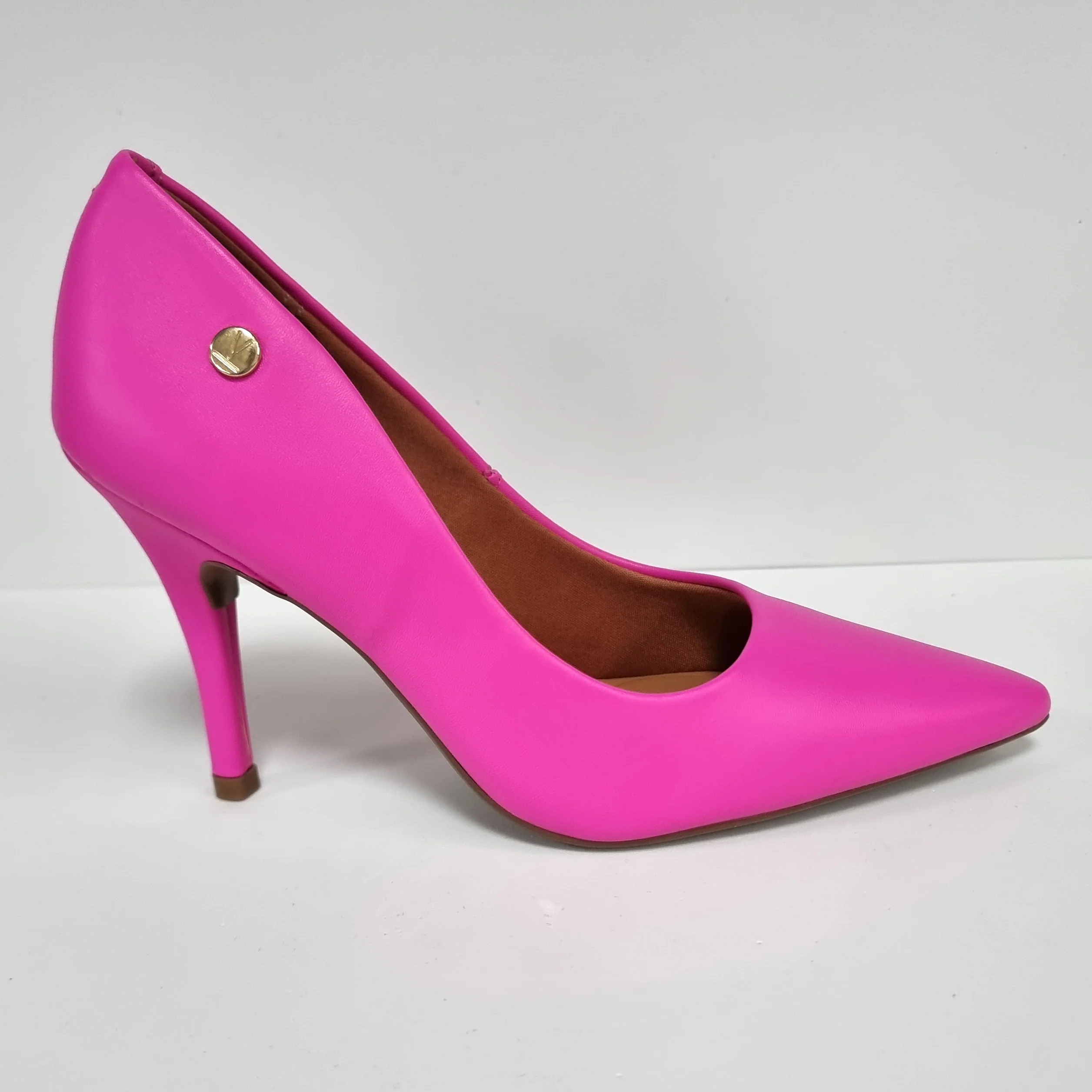 Vizzano 1184-1101 Pointy Toe Pump in Pink Neon Napa - Image 5