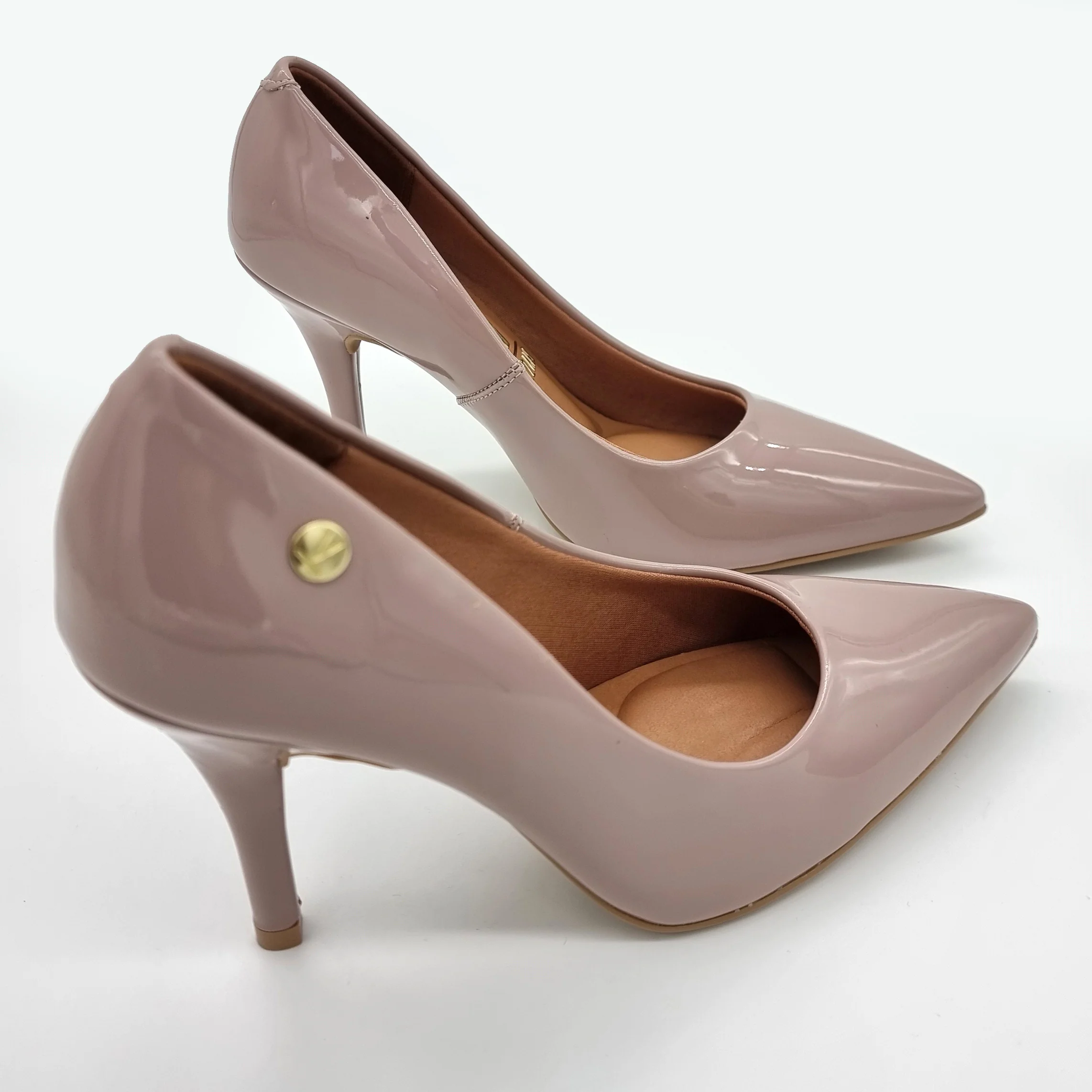 Vizzano 1184-1101 Pointy Toe Pump in Taupe Patent - Image 7