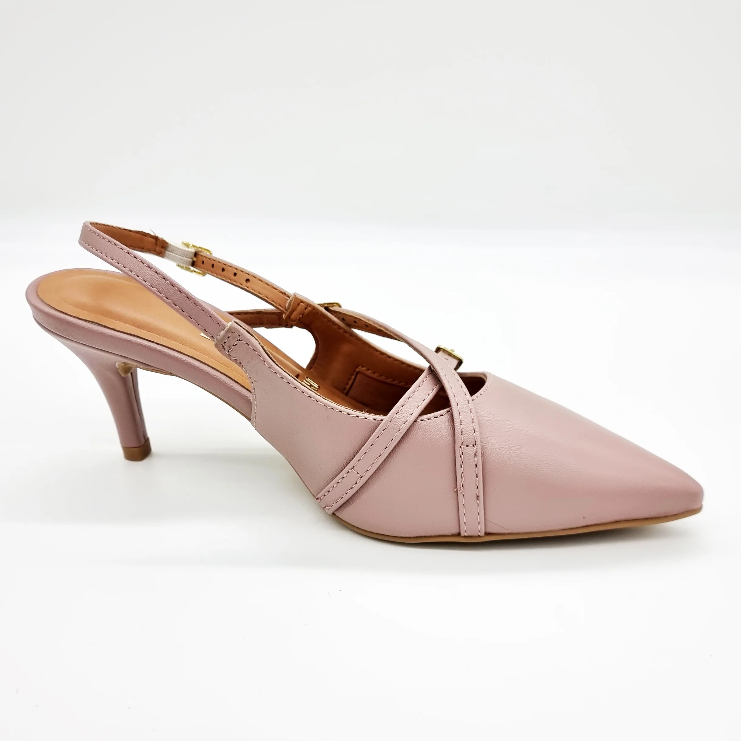 Vizzano 1185-1124 Pointy Toe Slingback Pump in Taupe Napa - Image 6