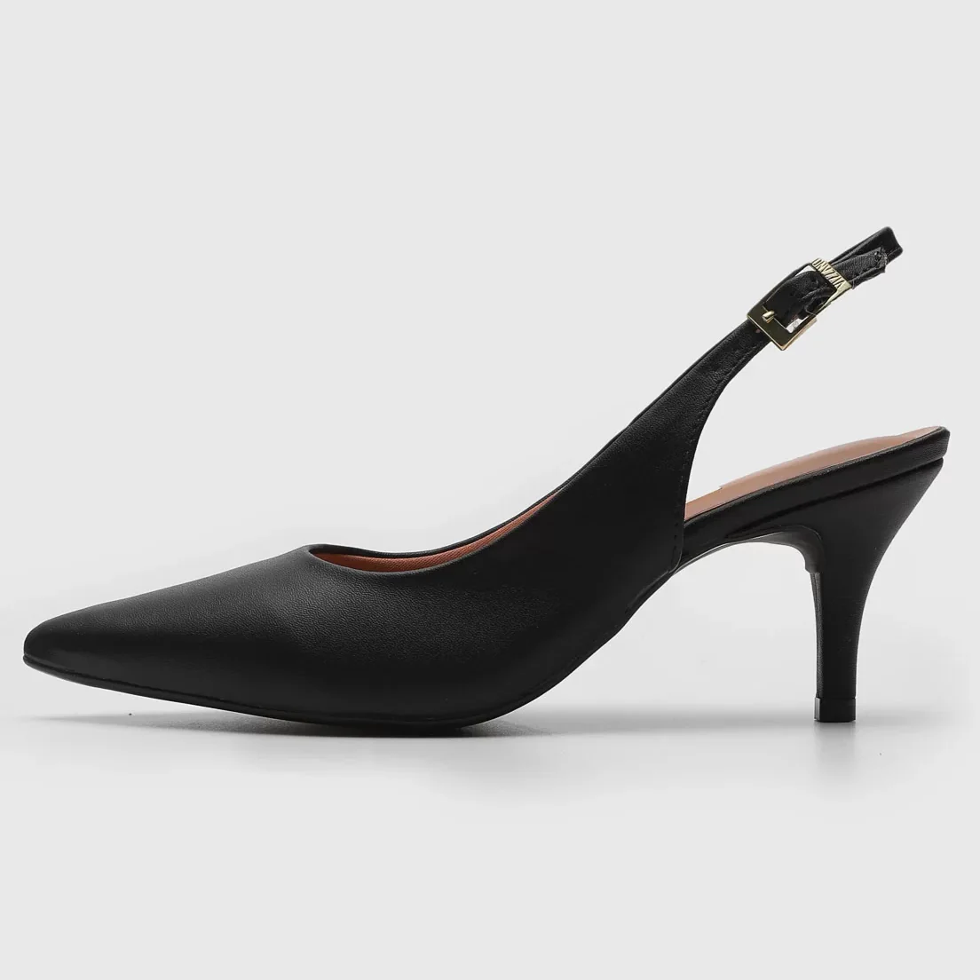 Vizzano 1185-700 Mid Heel Slingback in Black Napa - Image 3