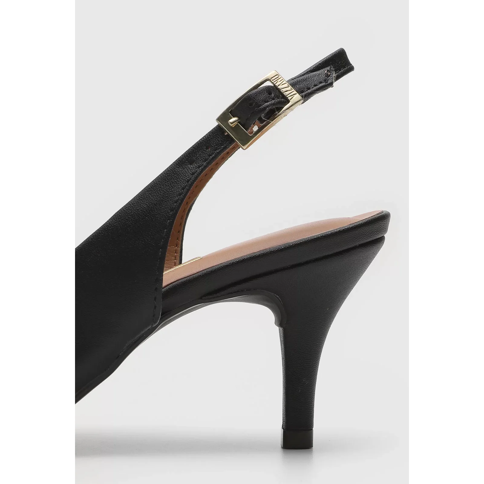 Vizzano 1185-700 Mid Heel Slingback in Black Napa - Image 5