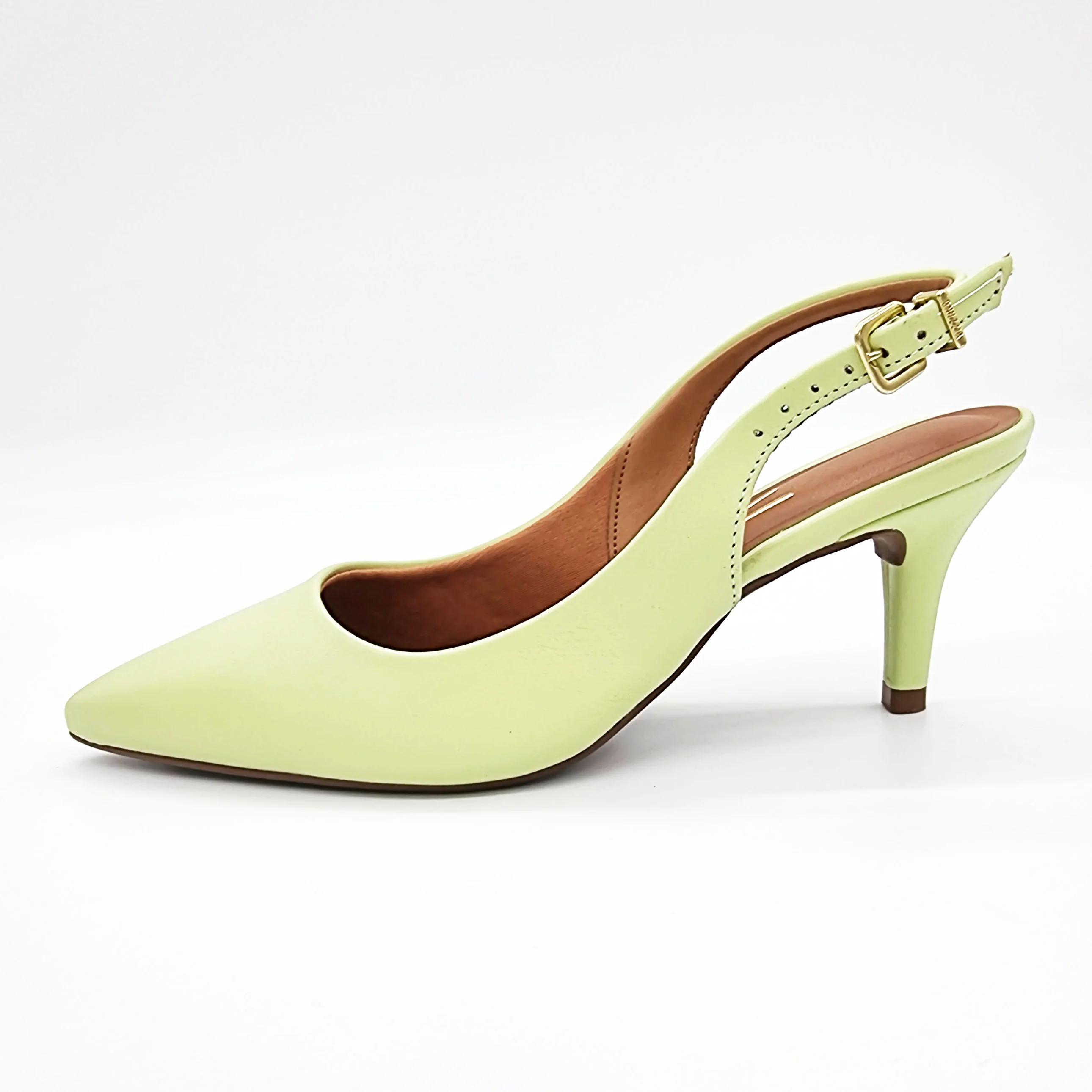 Vizzano 1185-700 Mid Heel Slingback in Mint Napa - Image 5