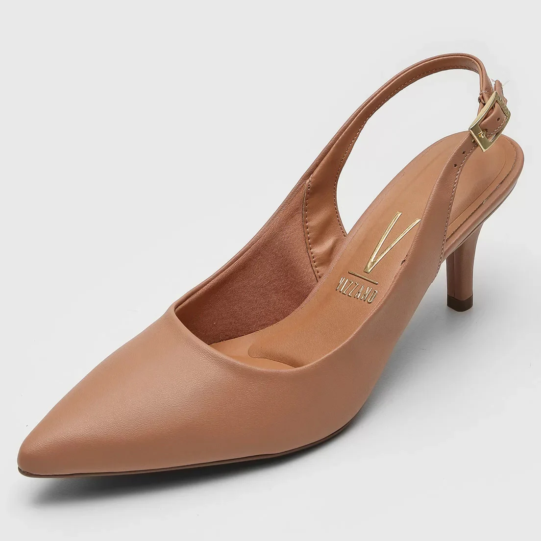 Vizzano 1185-700 Mid Heel Slingback in Nude Napa - Image 2
