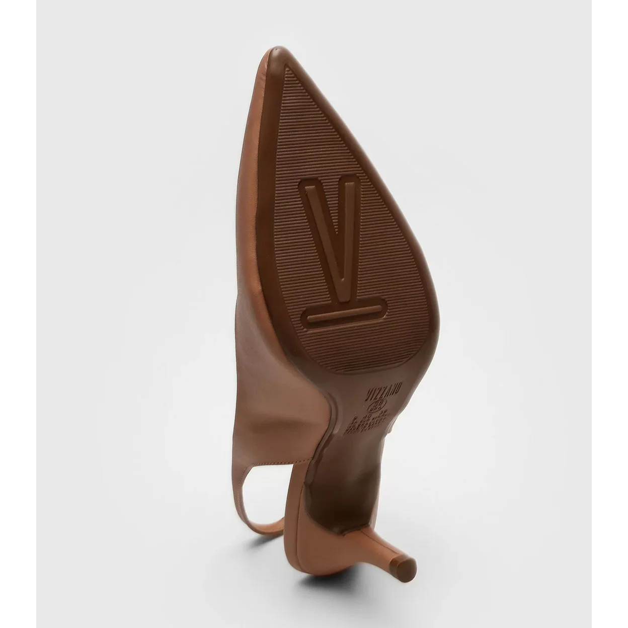Vizzano 1185-700 Mid Heel Slingback in Nude Napa - Image 4