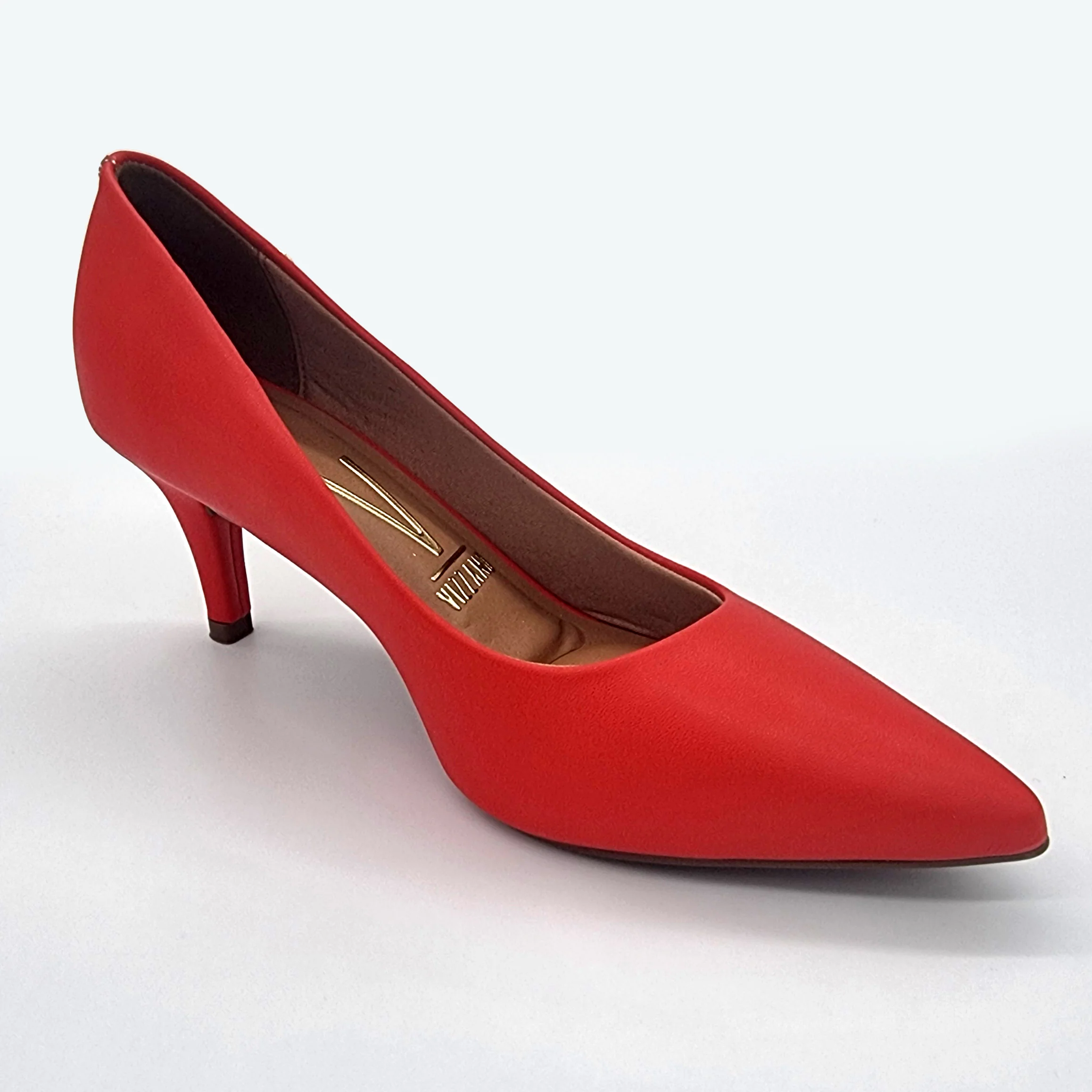 Vizzano 1185-702 Pointy Toe Pump in Cinnabar Red Napa - Image 6