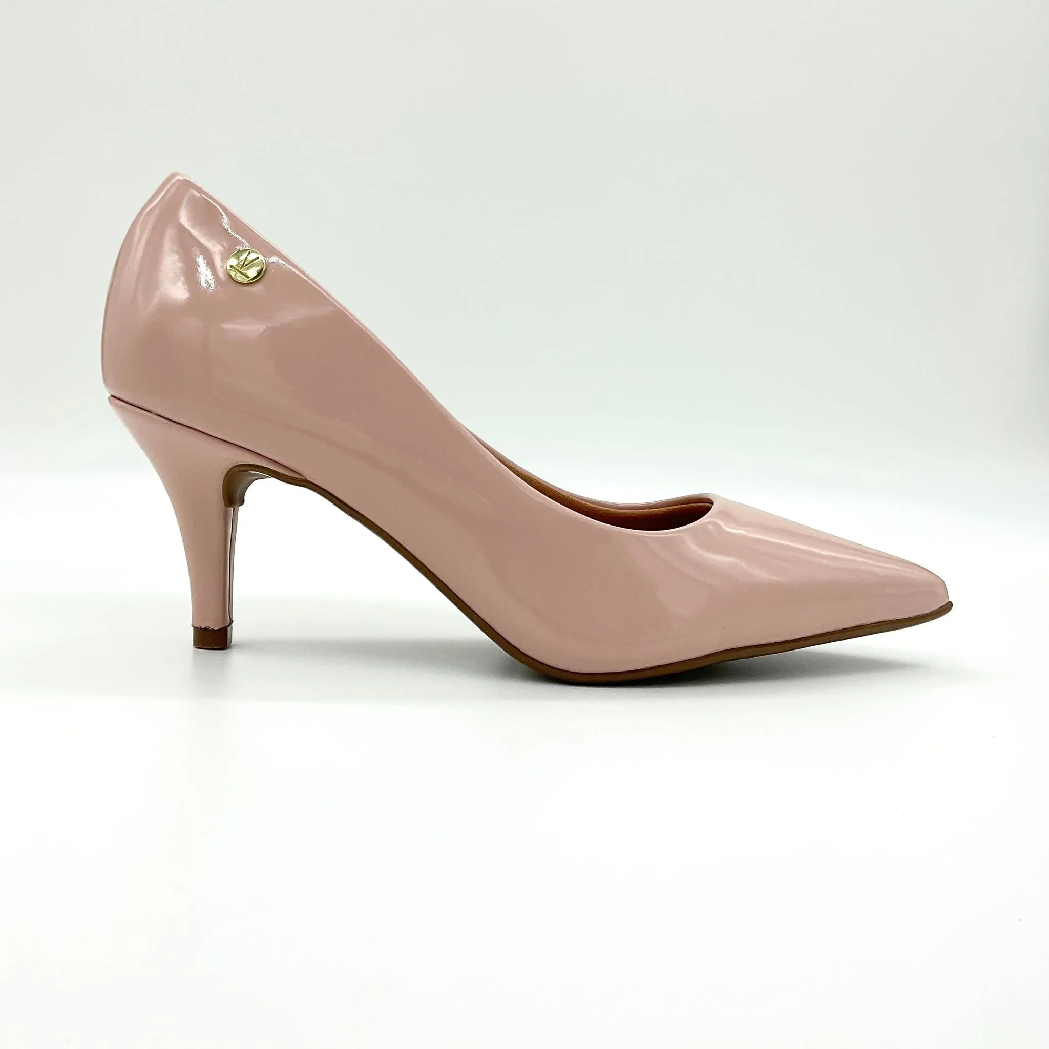 Vizzano 1185-702 Pointy Toe Pump in Pastel Pink Patent - Image 5